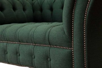 JVmoebel Chesterfield-Sessel, Sessel Chesterfield Wohnzimmer Klassisch Design Couch Textil