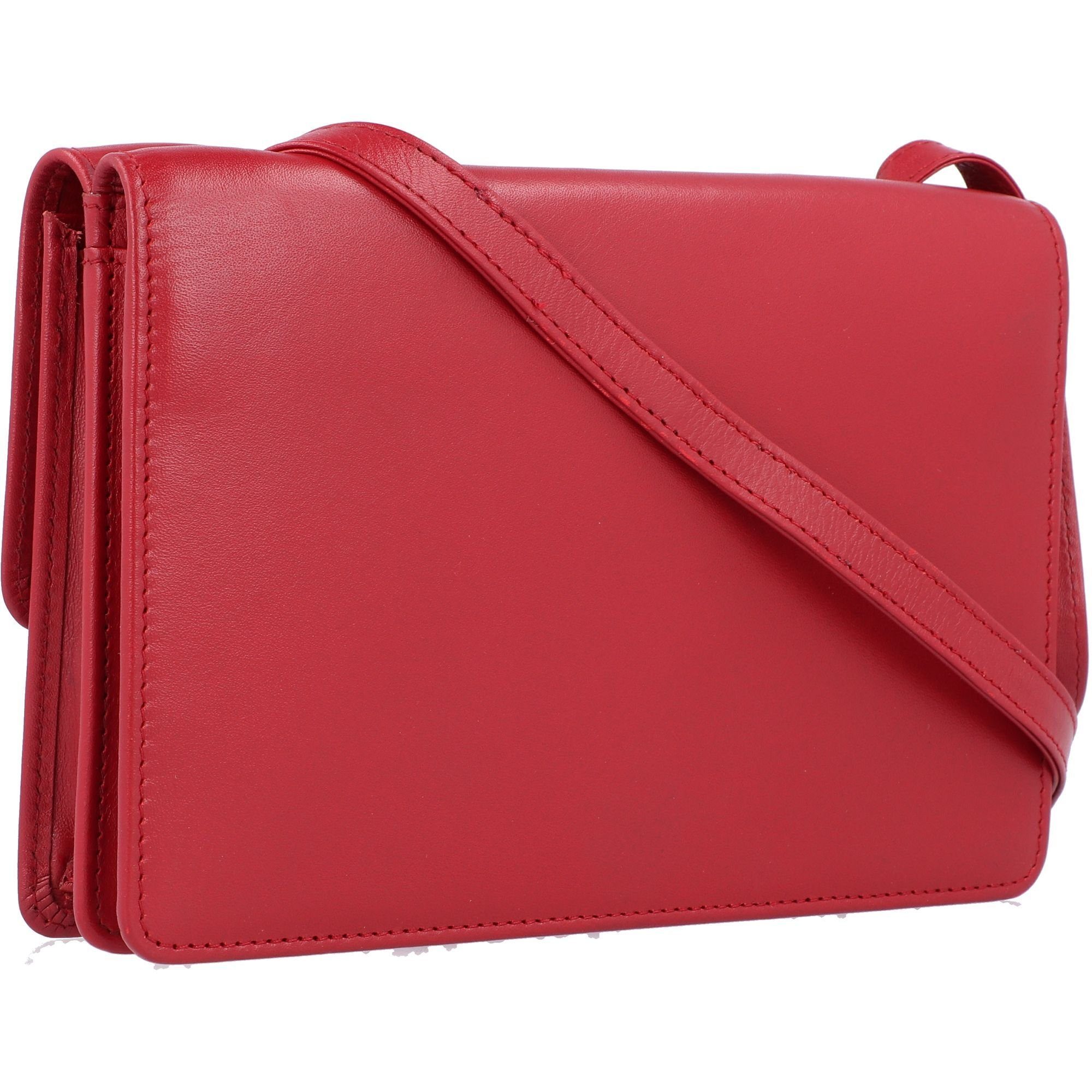 Esquire Helena, Clutch Leder rot