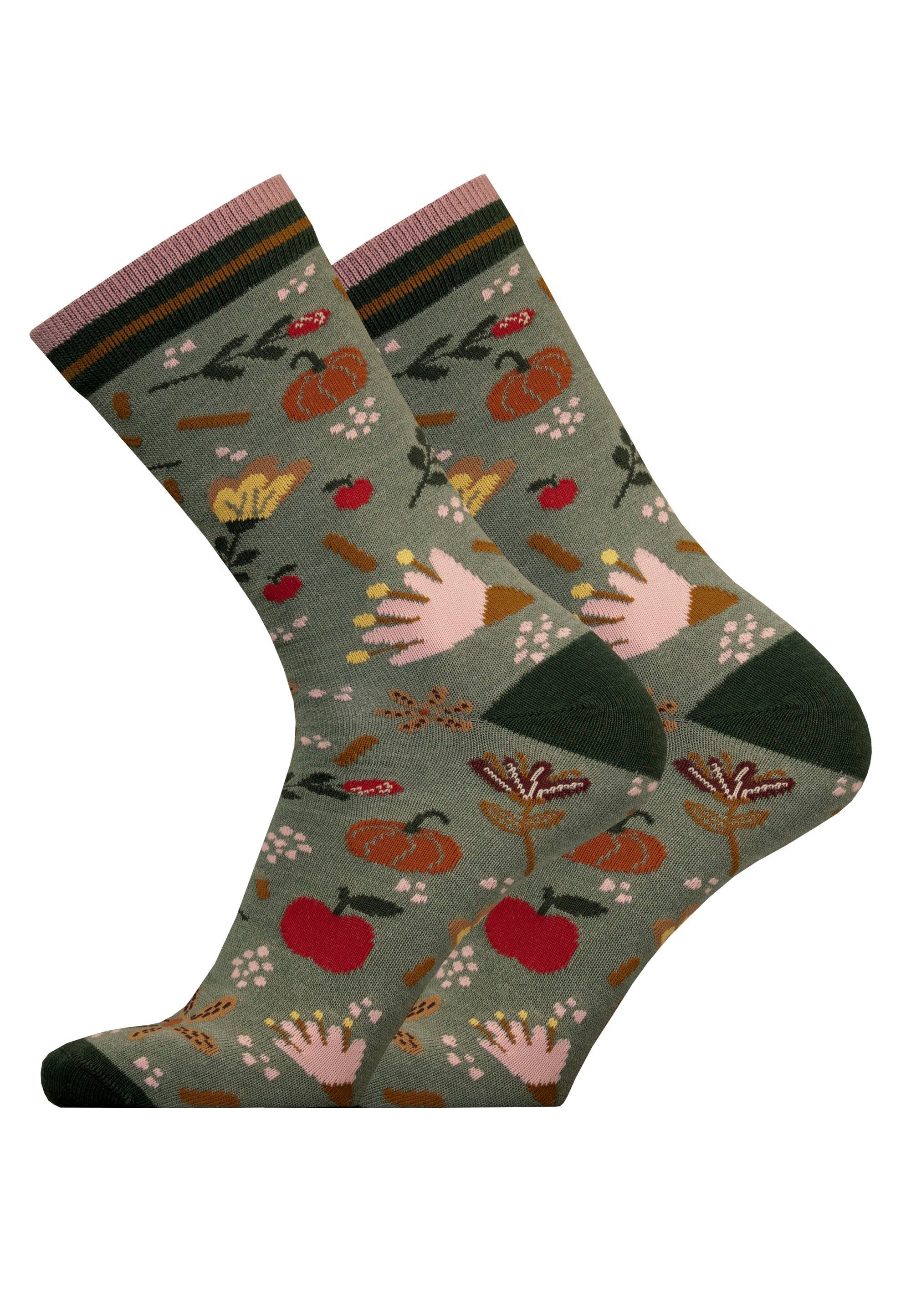 UphillSport Socken AUTUMN GARDEN 2er Pack (2-Paar) in nahtlosem Design günstig online kaufen