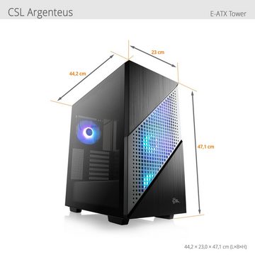 CSL Aqueon A77300 Extreme Edition Gaming-PC (AMD Ryzen 7 Ryzen 7, NVIDIA GeForce RTX 4070, 64 GB RAM, 4000 GB SSD, Wasserkühlung)