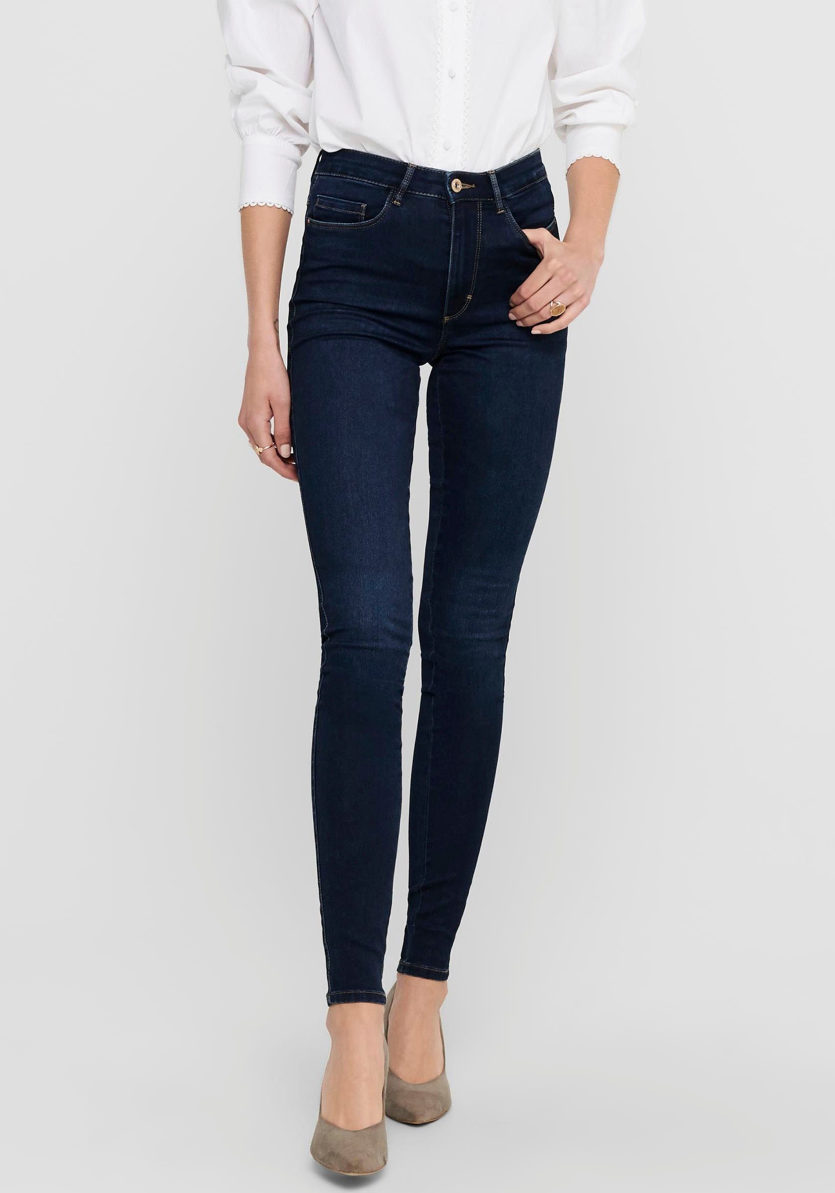 ONLY Denim Jeans in Schwarz Damen Bekleidung Jeans Röhrenjeans 