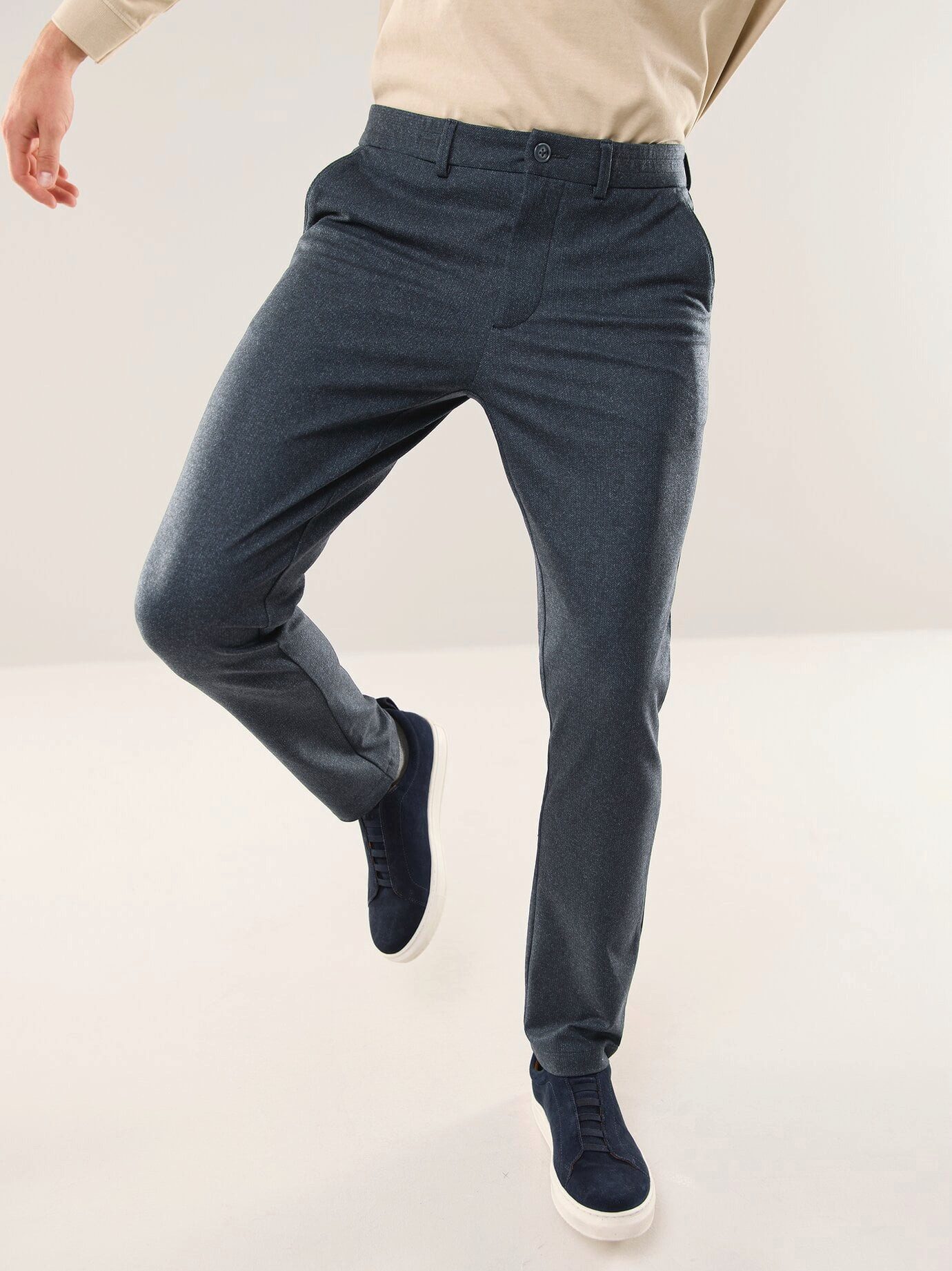 Walbusch Chinohose Herren Bügelfreie Chino aus Leichtflanell Modern fit, modern