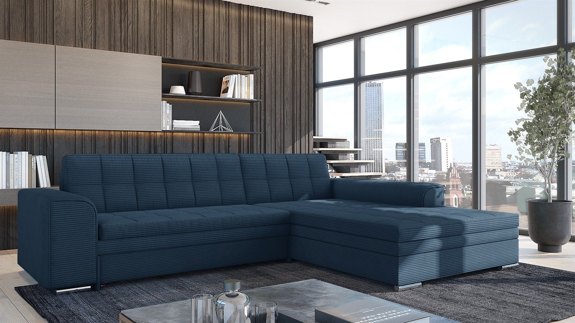 Fun Möbel Ecksofa Sofa SARRA Ottomane günstig online kaufen