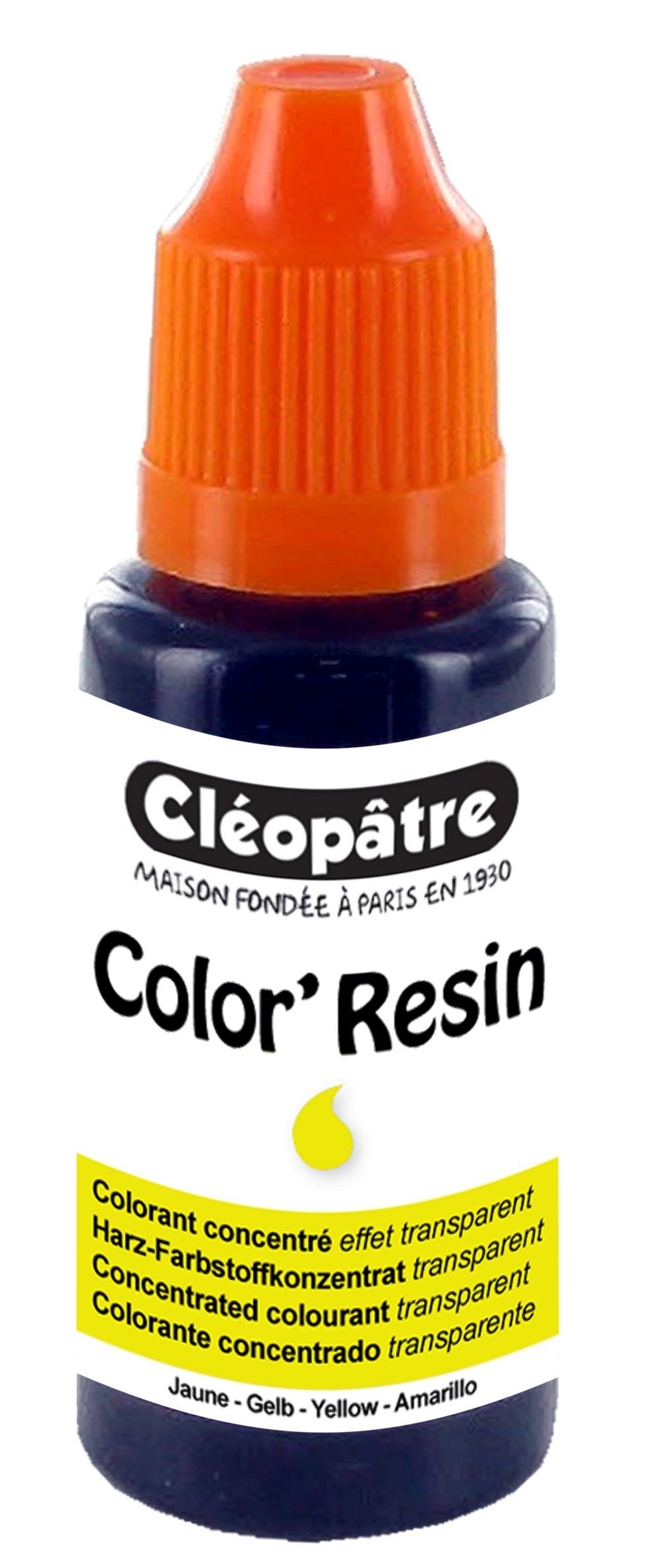 Cléopâtre Effekt-Zusatz Harzfarbe, 15ml, Gelb transparent