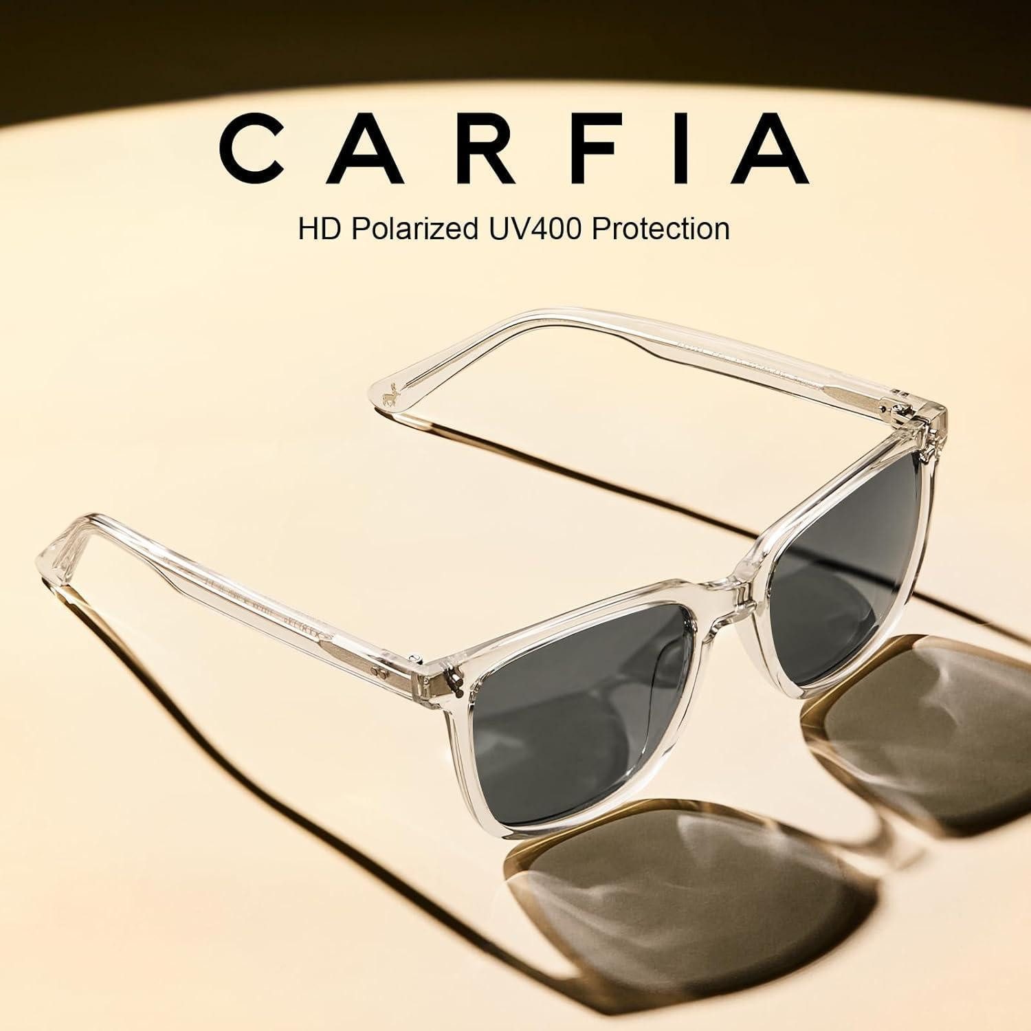 LuxusKollektion Sonnenbrille Sonnenbrille Herren polarisiert B - Rahmen: Transparent; Linsen: Grau