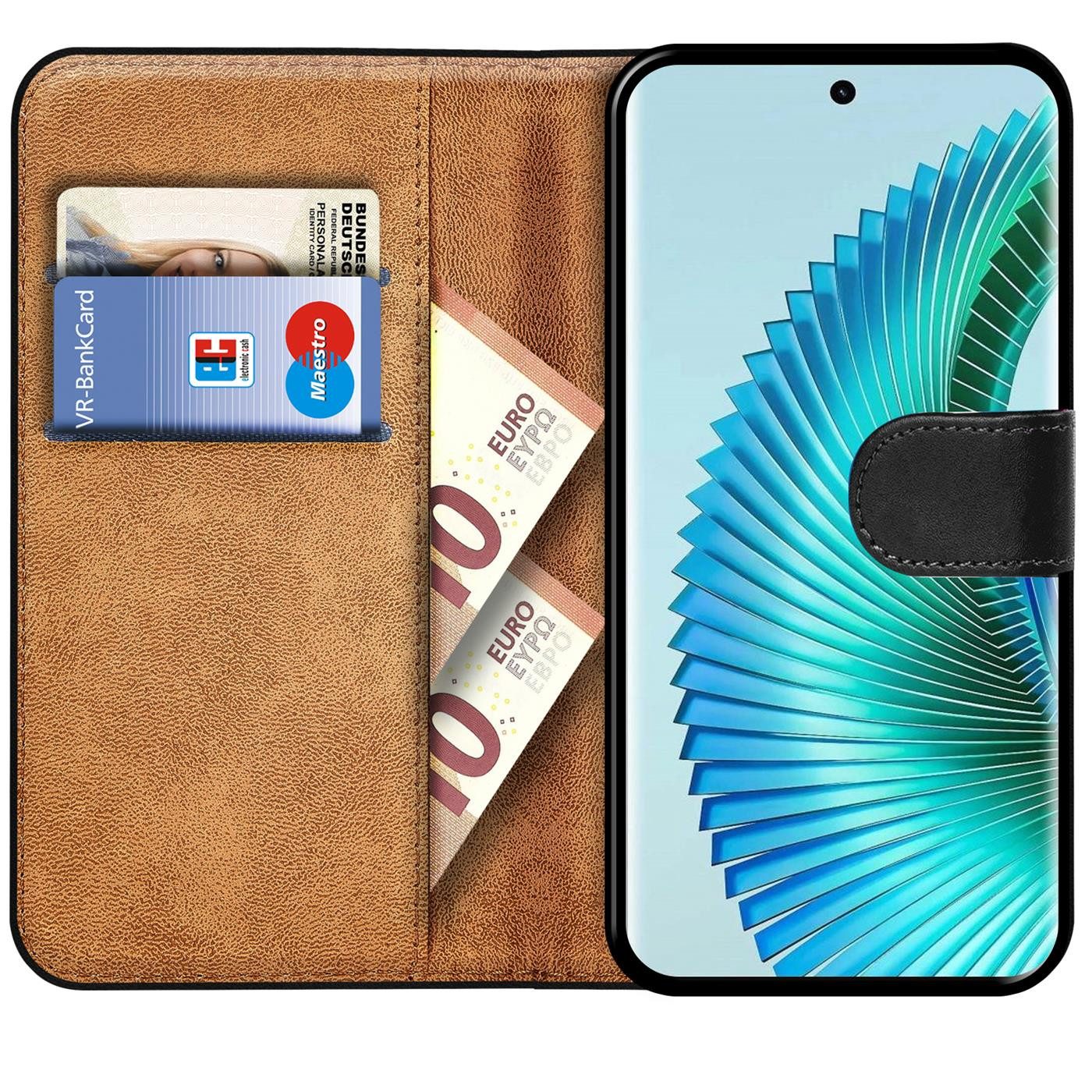 CoolGadget Handyhülle Wallet Klapp Tasche Book Case für Honor Magic 6 Lite 6,78 Zoll, Hülle Klapphülle Flip Cover Etui Schutzhülle