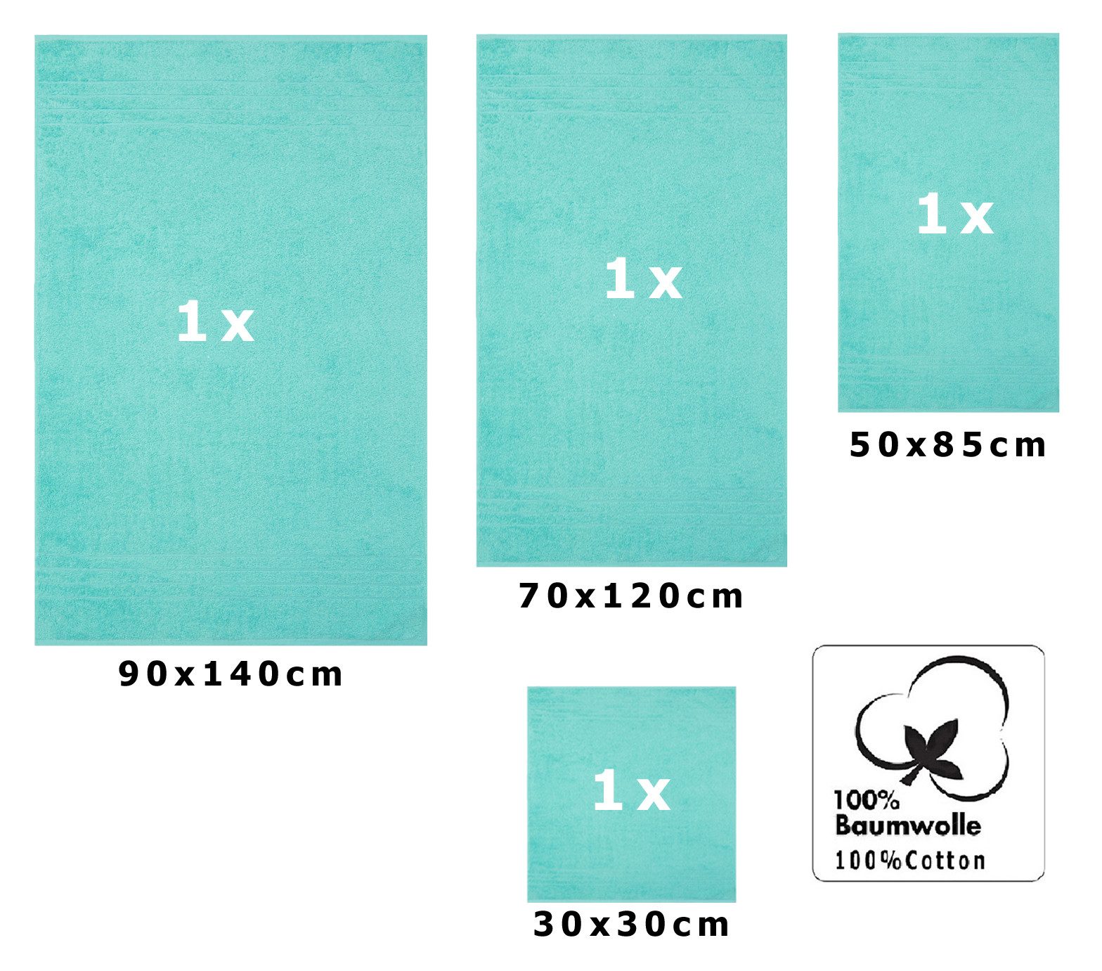 Betz Handtuch Set 4-TLG. Handtuch-Set Deluxe günstig online kaufen