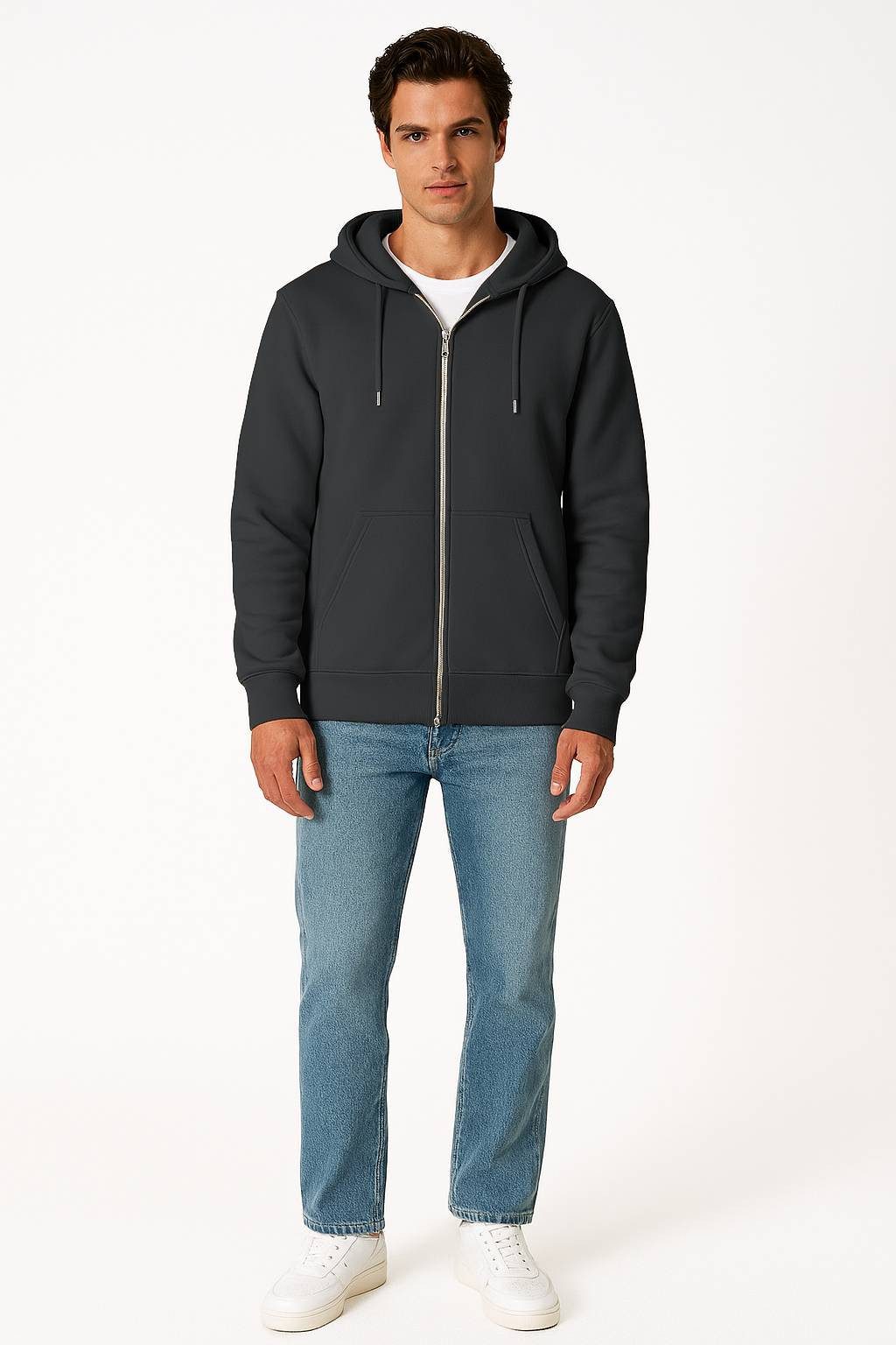 Smith & Solo Hoodie Herren - Sweatshirt mit Reißverschluss Zipper Sweatjacke Baumwollmix