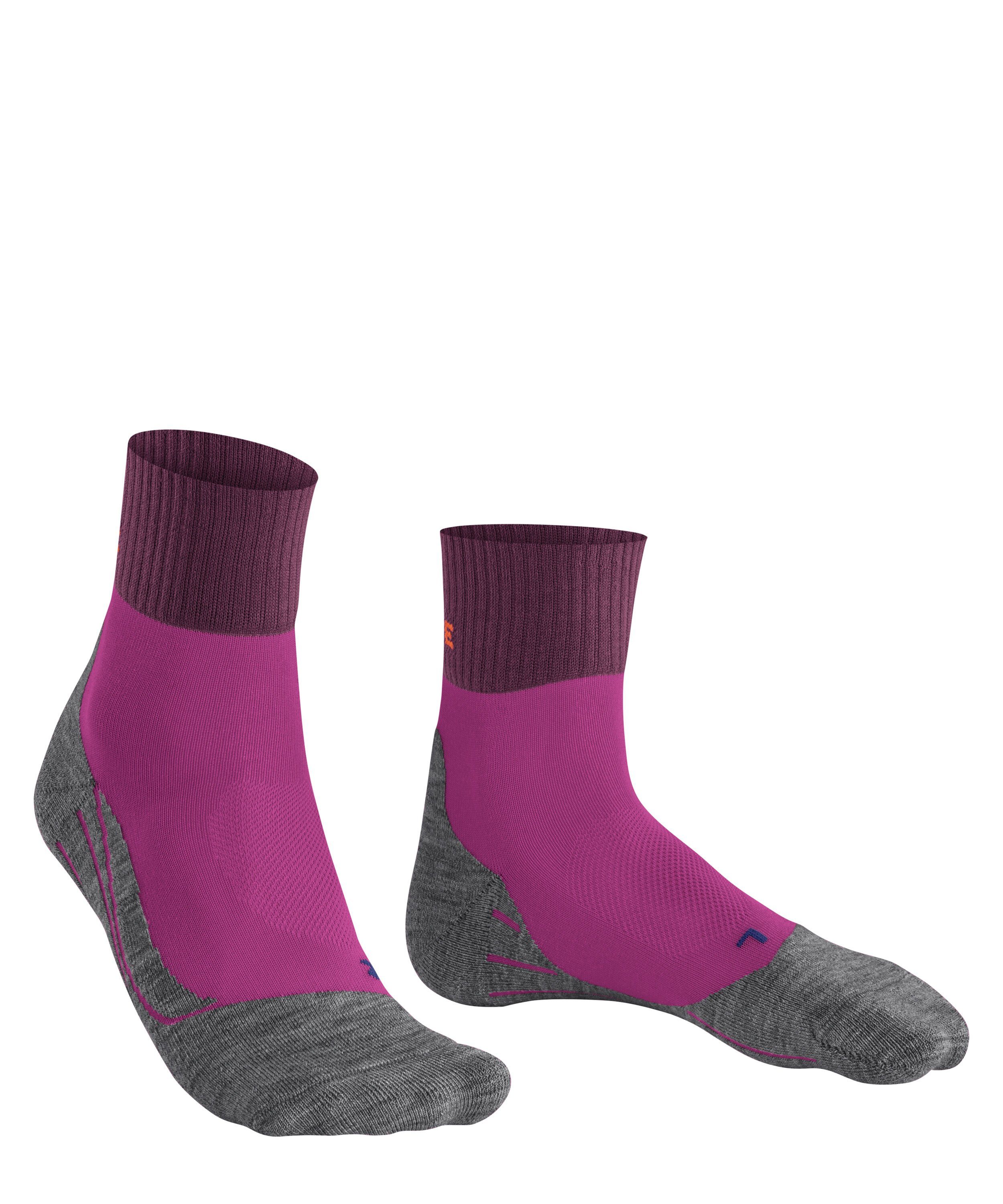 Short orchid TK2 (1-Paar) Explore FALKE (8692) Hoher im Komfort Wandersocken Cool Mittelgebirge radiant