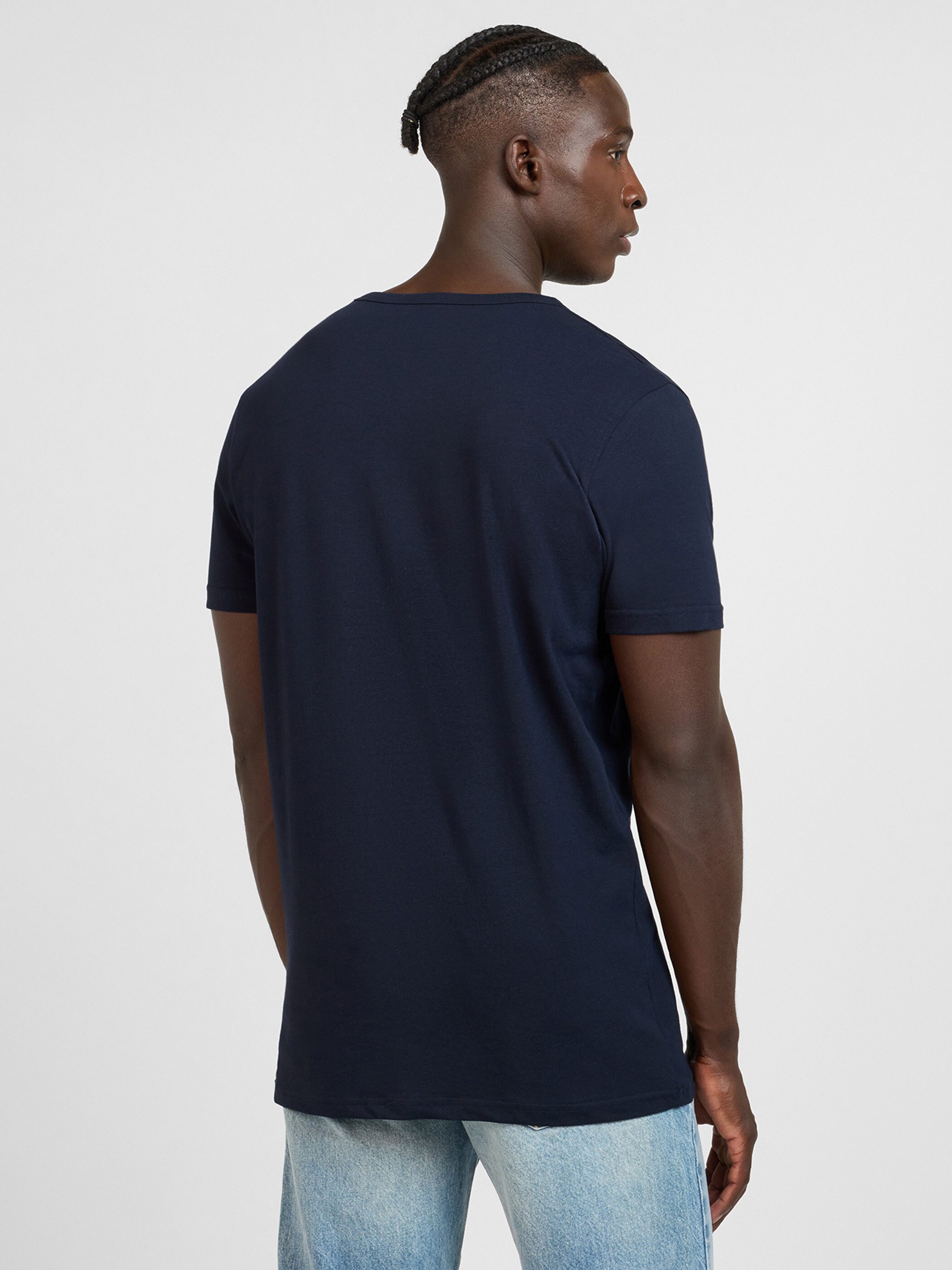 Yazubi T-Shirt Set Herren Basic Regular Fit 5er-Pack (Packung, 5-tlg., 5er-Pack) Baumwolle mit Stretch, Rundhals, Kurzarm, Unterziehshirt, weich