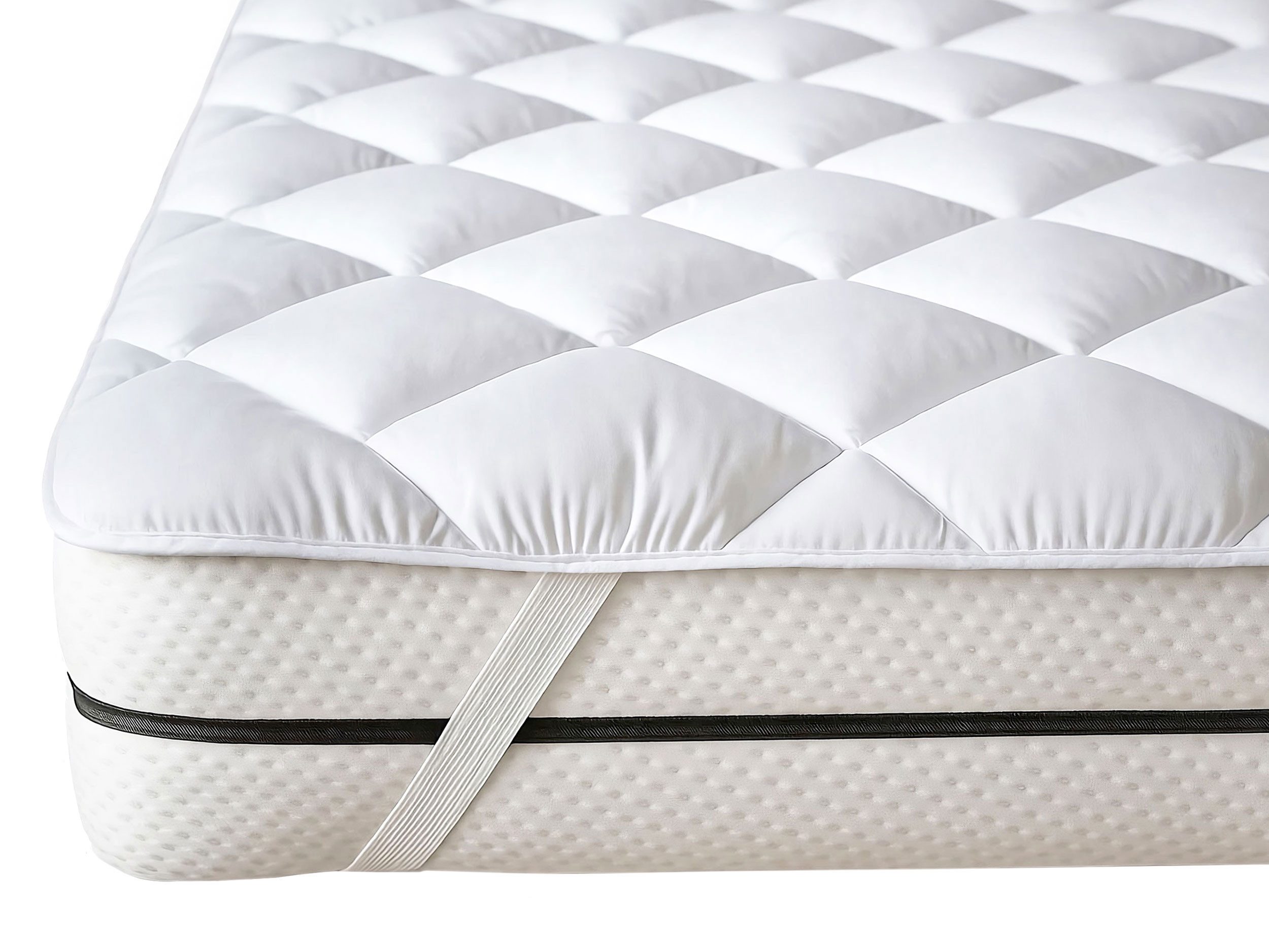 Matratzenauflage ZOLLNER, 140 x 200 cm, 100% Polyester, vom Hotelwäschespezialisten