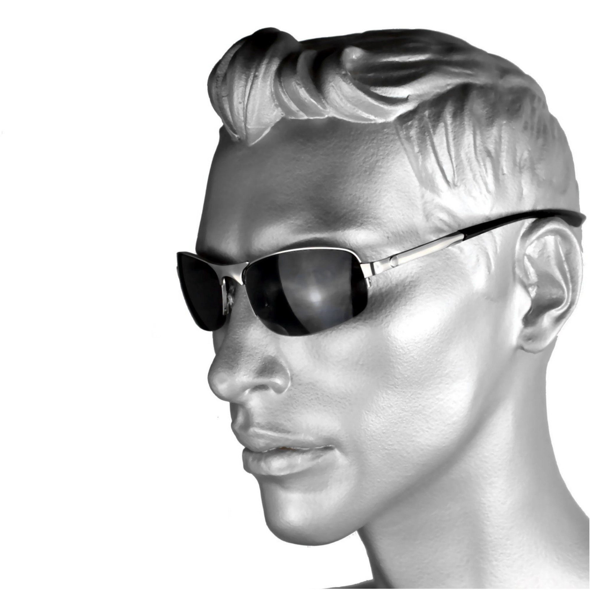 Rennec Sonnenbrille (Markenbrille mit Brillenbox und Brillenbeutel) Halbran günstig online kaufen