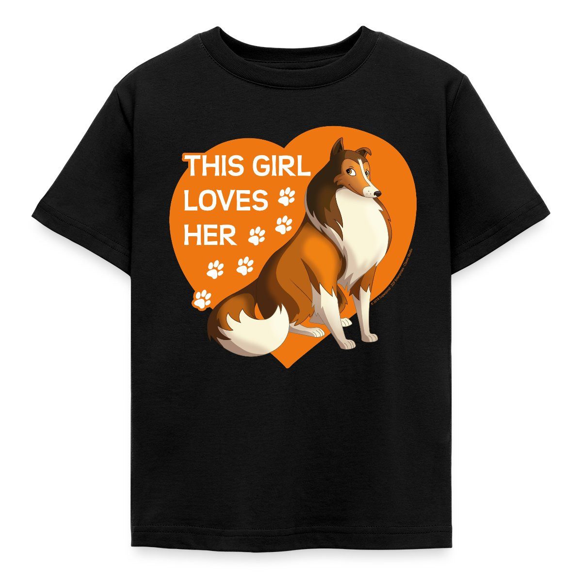 T-Shirt Lassie Dieses Mädchen Liebt Lassie Spruch Kinder T-Shirt