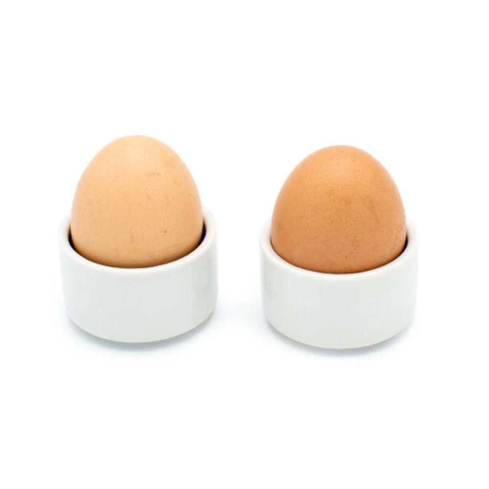 Eierbecher zum einsetzbar Porzellan, vielseitig Stapeln Eierbecher Eierbecher Porzellan, Olivenholz-erleben Stapeln zum aus (1-tlg),