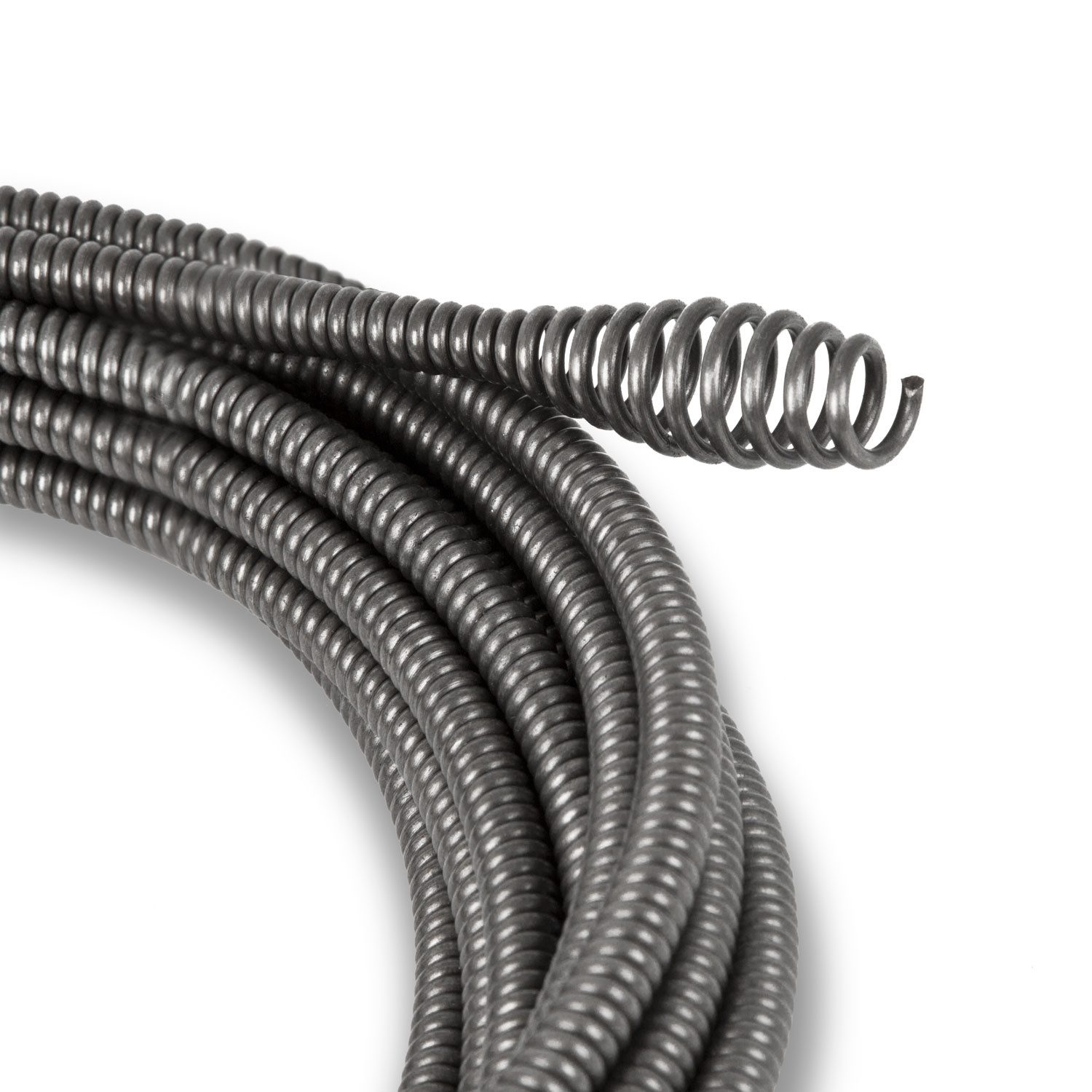 Thumbnail - EBERTH Rohrreinigungsspirale Spirale 7,6m Ersatzteil für Rohrreiniger, L: 760 cm, ∅ 11 mm, Robustes Metall, Boring Bulb ...