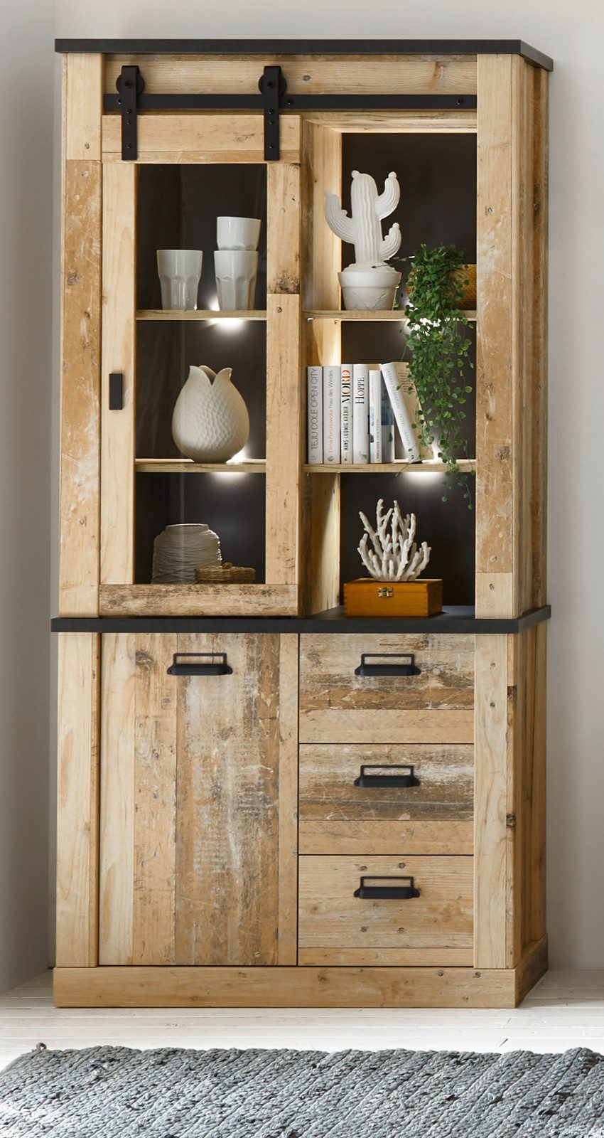 Furn.Design Stauraumvitrine Stove (Vitrinenschrank in Used günstig online kaufen