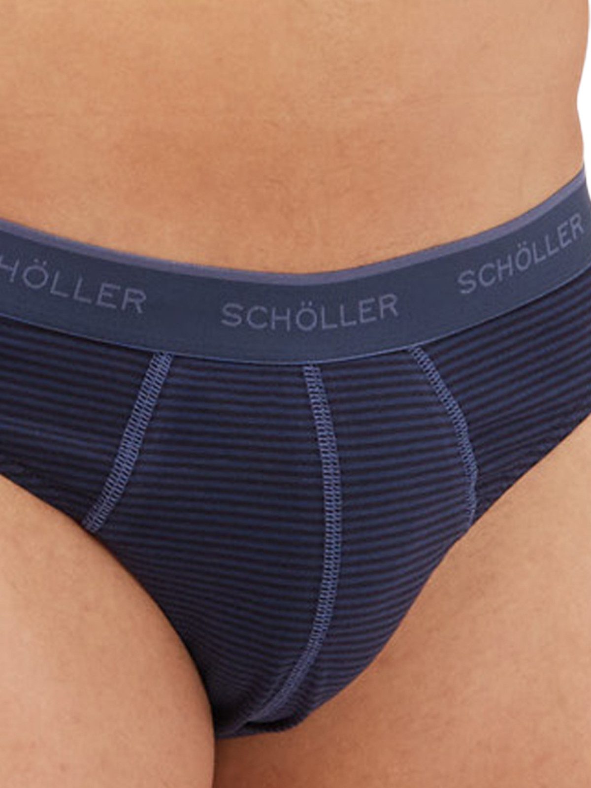 Schöller Slip 3er Pack Herren Slip Baumwolle-Elasthan (Packung, 3-St) - – Bild 5 von 5