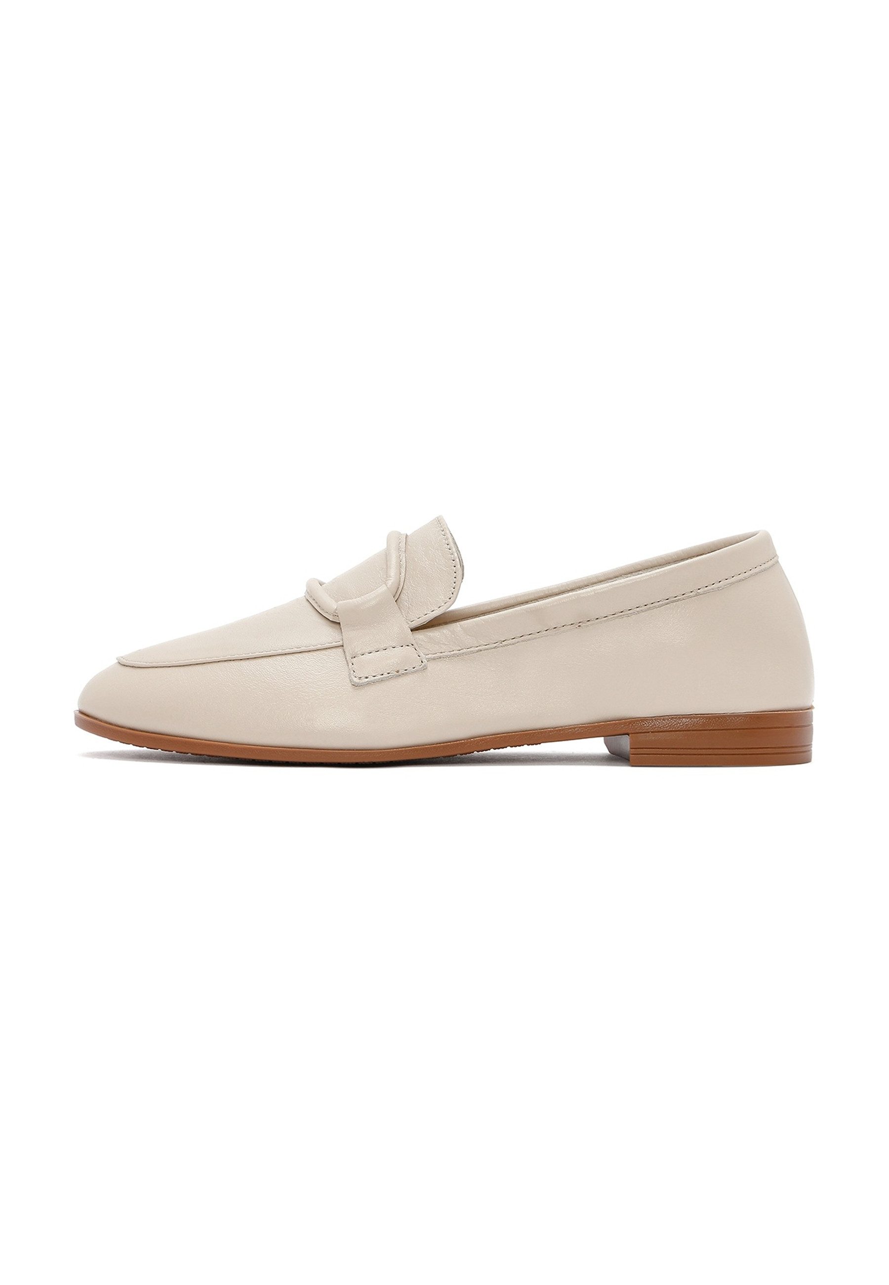 Derimod Maskuline Loafer aus Leder Loafer Echtes Leder, Lederfutter, Slip-On-Stil, Raffiniertes Design