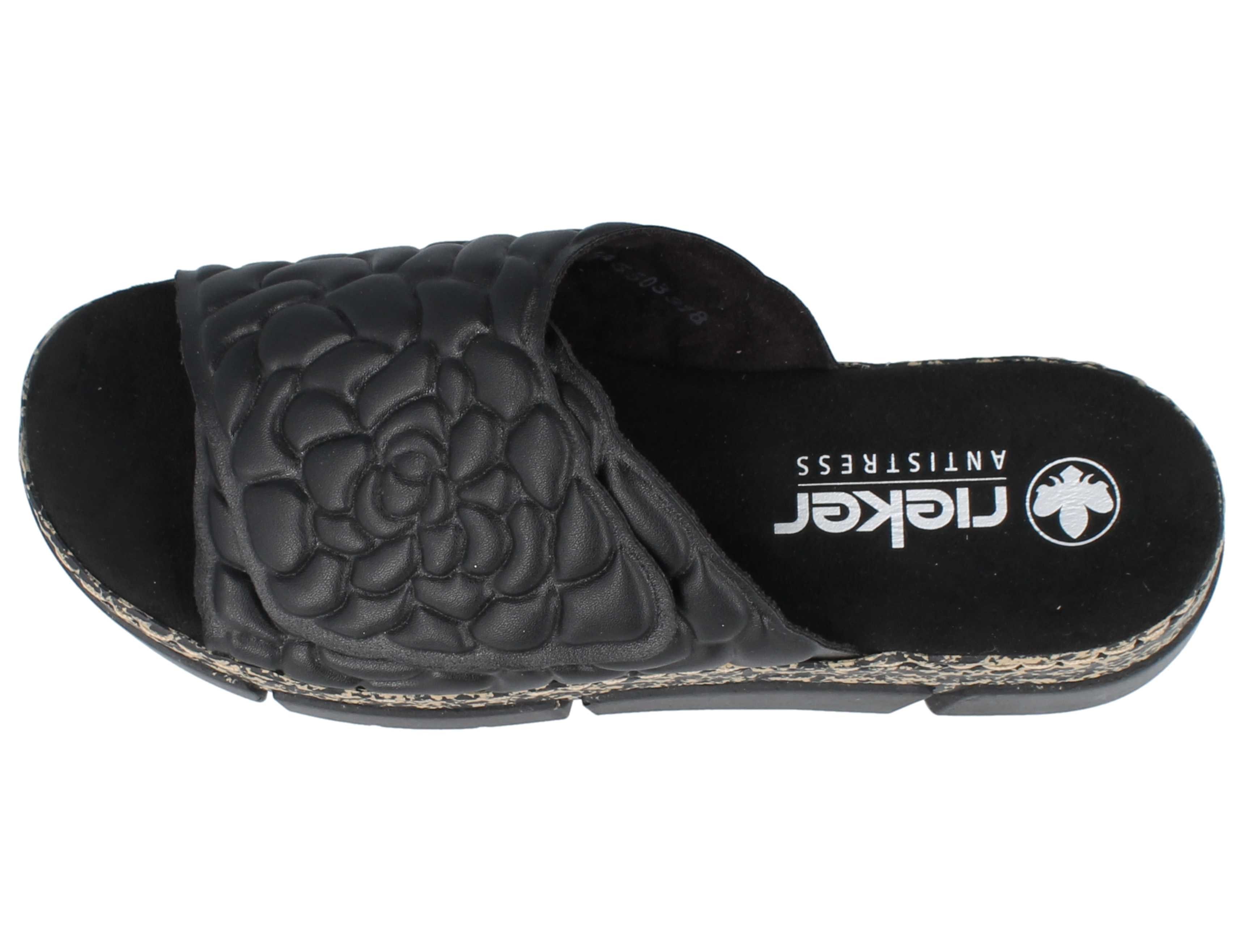 Rieker RIEKER V2351-00 Damen Pantolette schwarz Kunstleder - Größe: 39 Pantolette – Bild 4 von 5