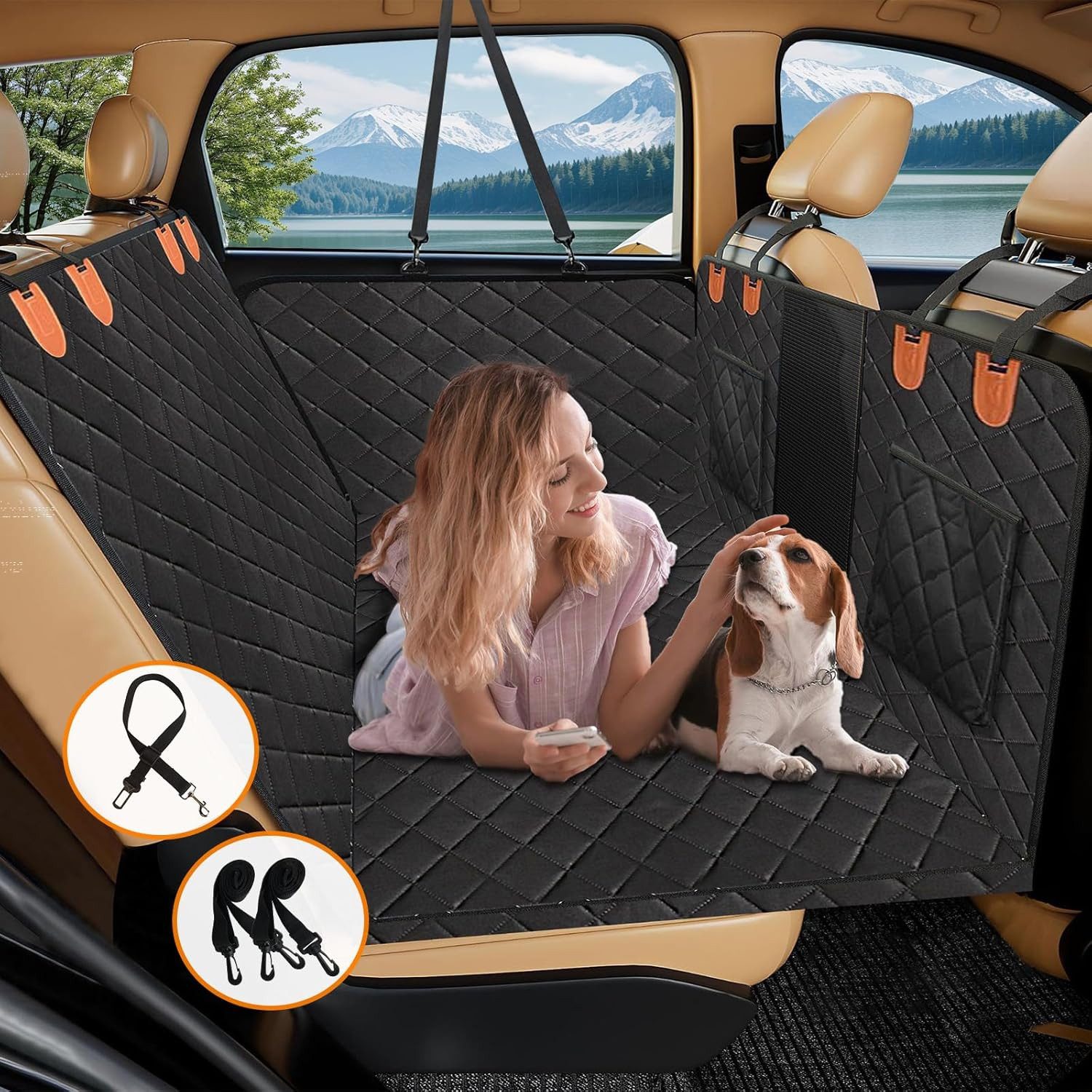 HomeMiYN Hundematte Auto Rücksitz Hundematte 3 Platten günstig online kaufen