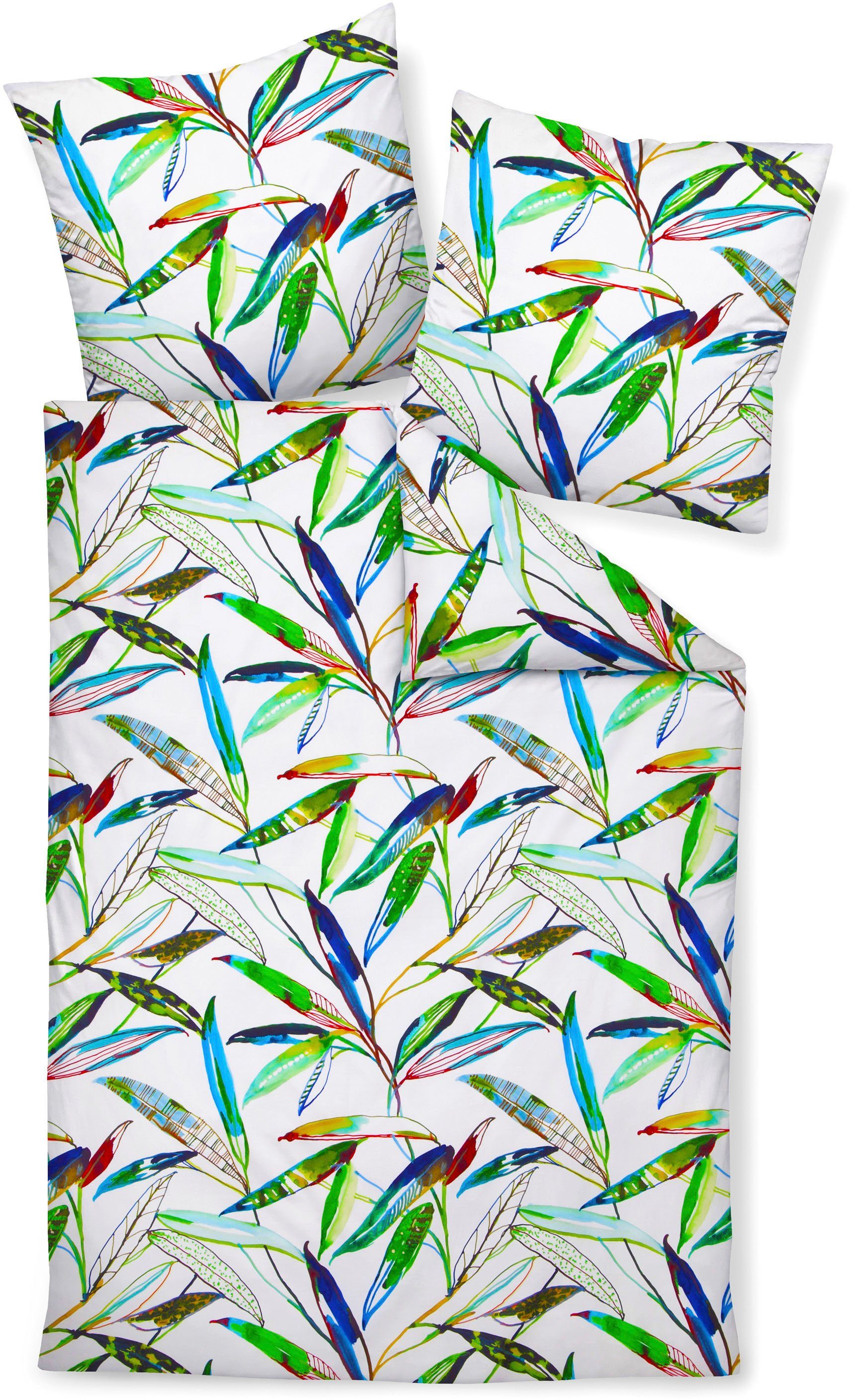 Janine Bettwäsche modern art S 42108, Mako-Satin, 2 teilig, mit Reißverschluss