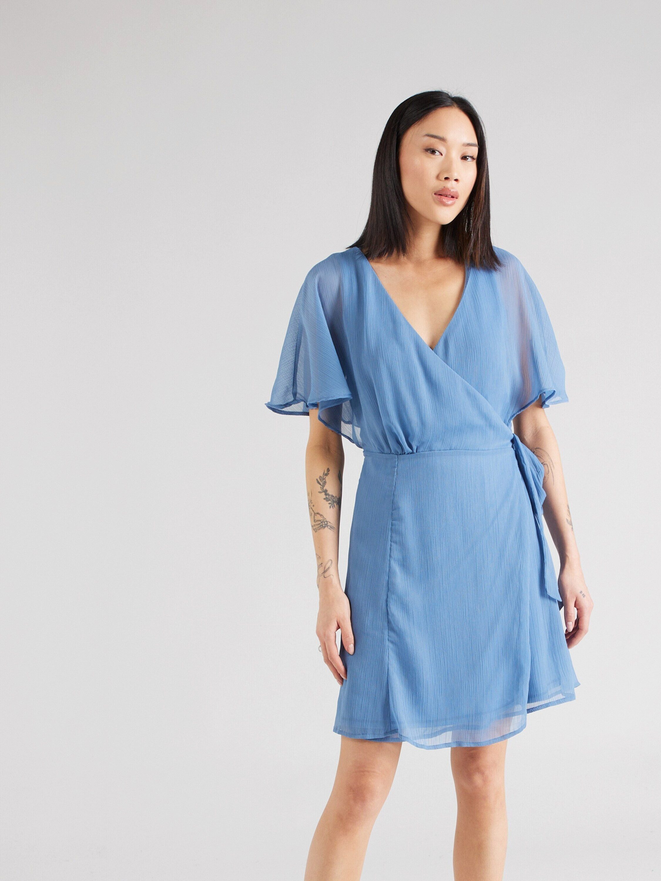 Vila Midikleid VIRILLA (1-tlg) Wickel-Design günstig online kaufen