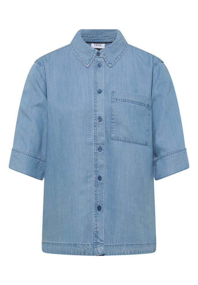 CECIL Blusenshirt TOS Denim Look Blouse