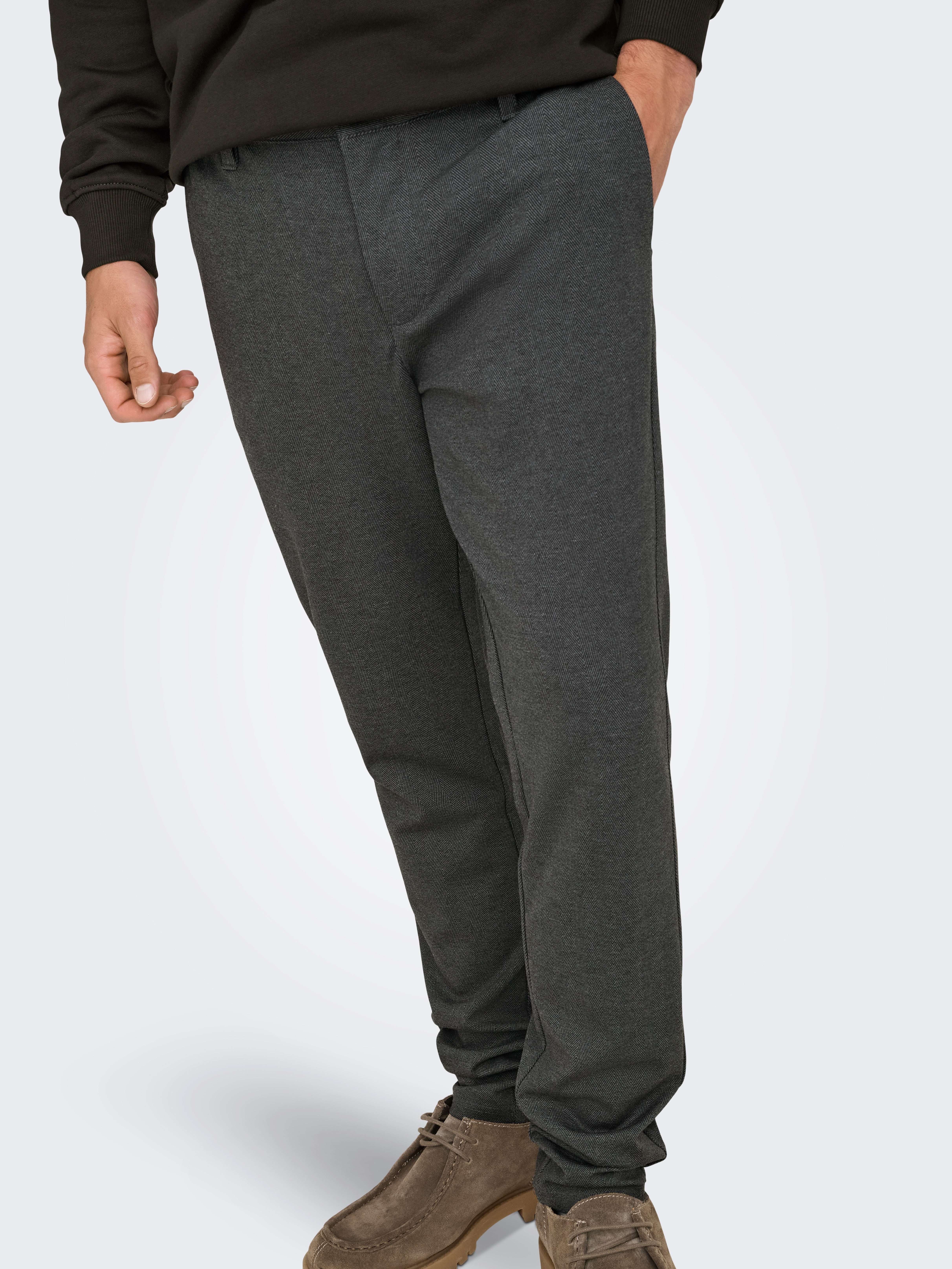 ONLY & SONS Chinohose ONSMARK SLIM HERRINGBONE 2911 PANT NOOS – Bild 3 von 5