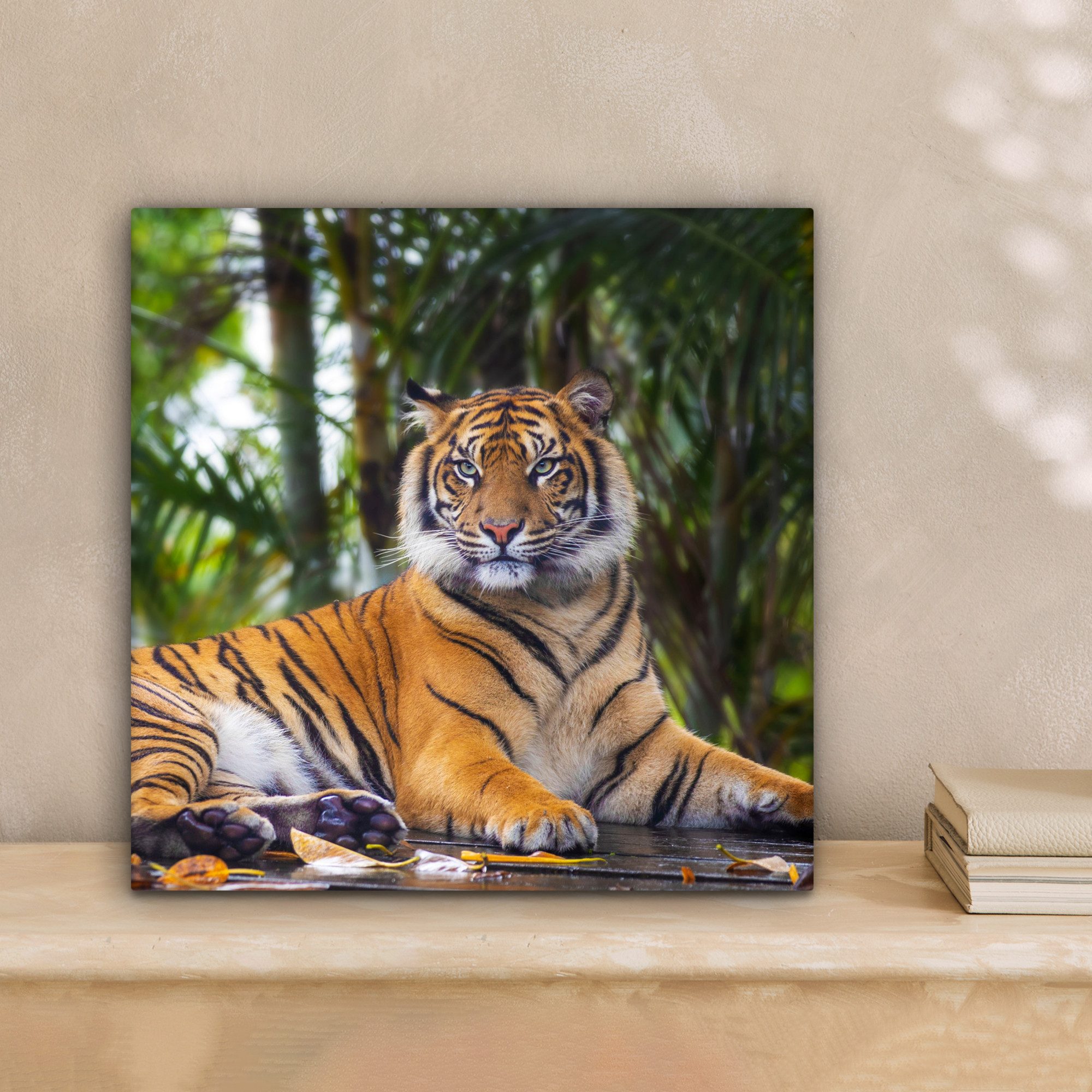 OneMillionCanvasses® Leinwandbild Tiger - Tiere - Wald - Dschungel, Fotodru günstig online kaufen