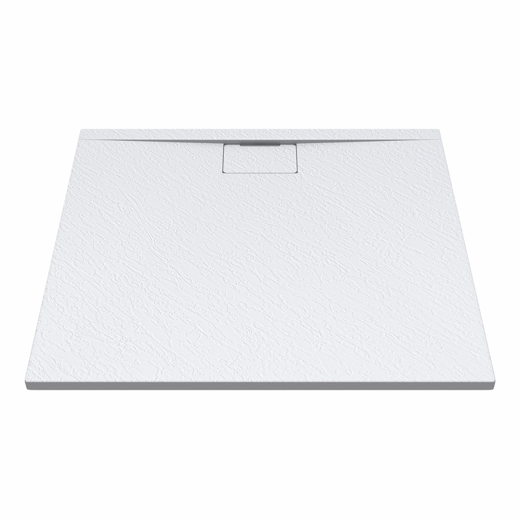 Mai & Mai Duschwanne Duschtasse aus Mineralguss Mineralgusswanne DIN-Anschlüsse Geoma07, Rechteckig, Mineralguss