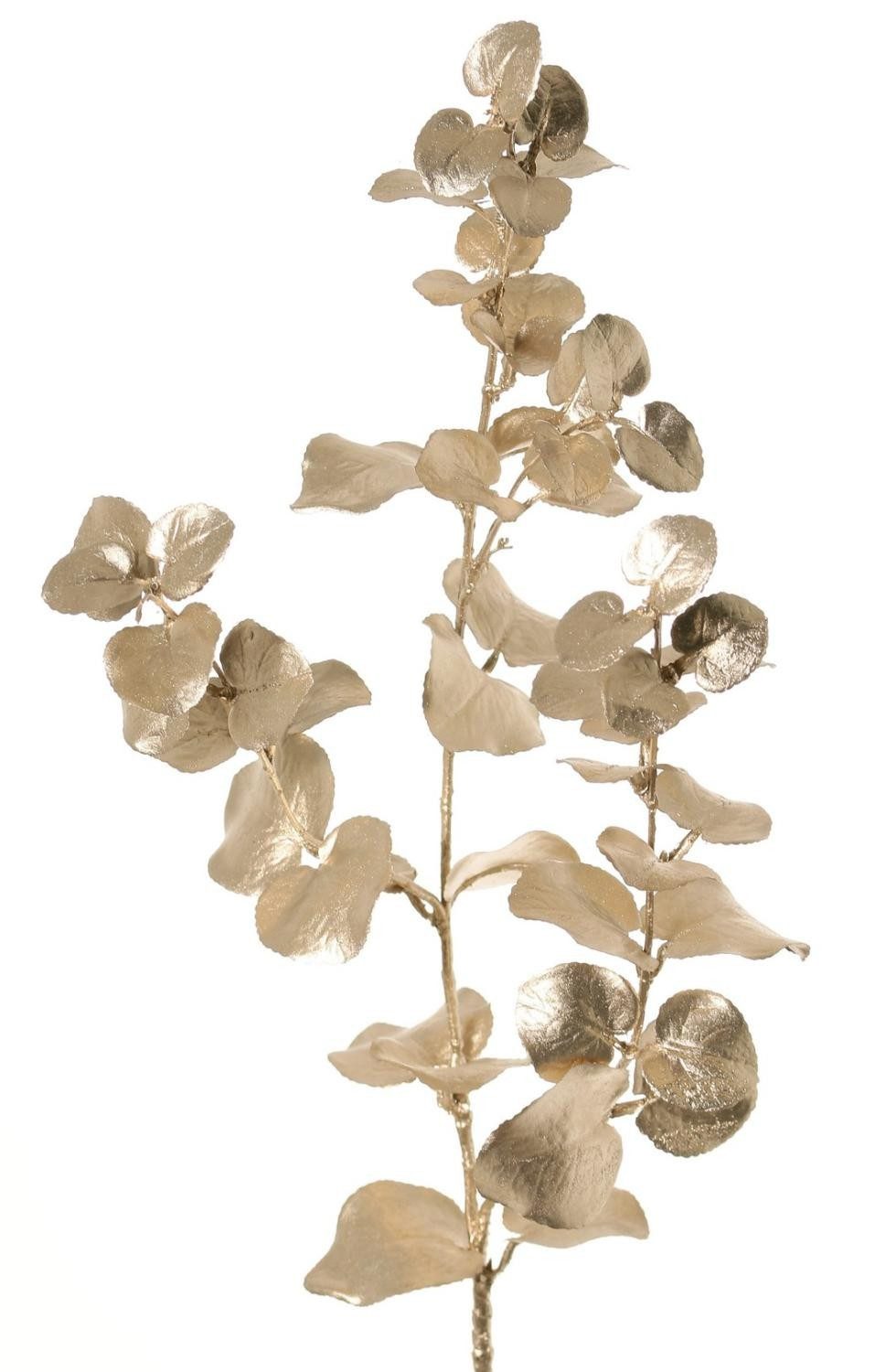 Kunstzweig Kunst Zweig Eukalyptus MALFHY, metallic-Silber-Gold, 75cm Eukalyptus, artplants