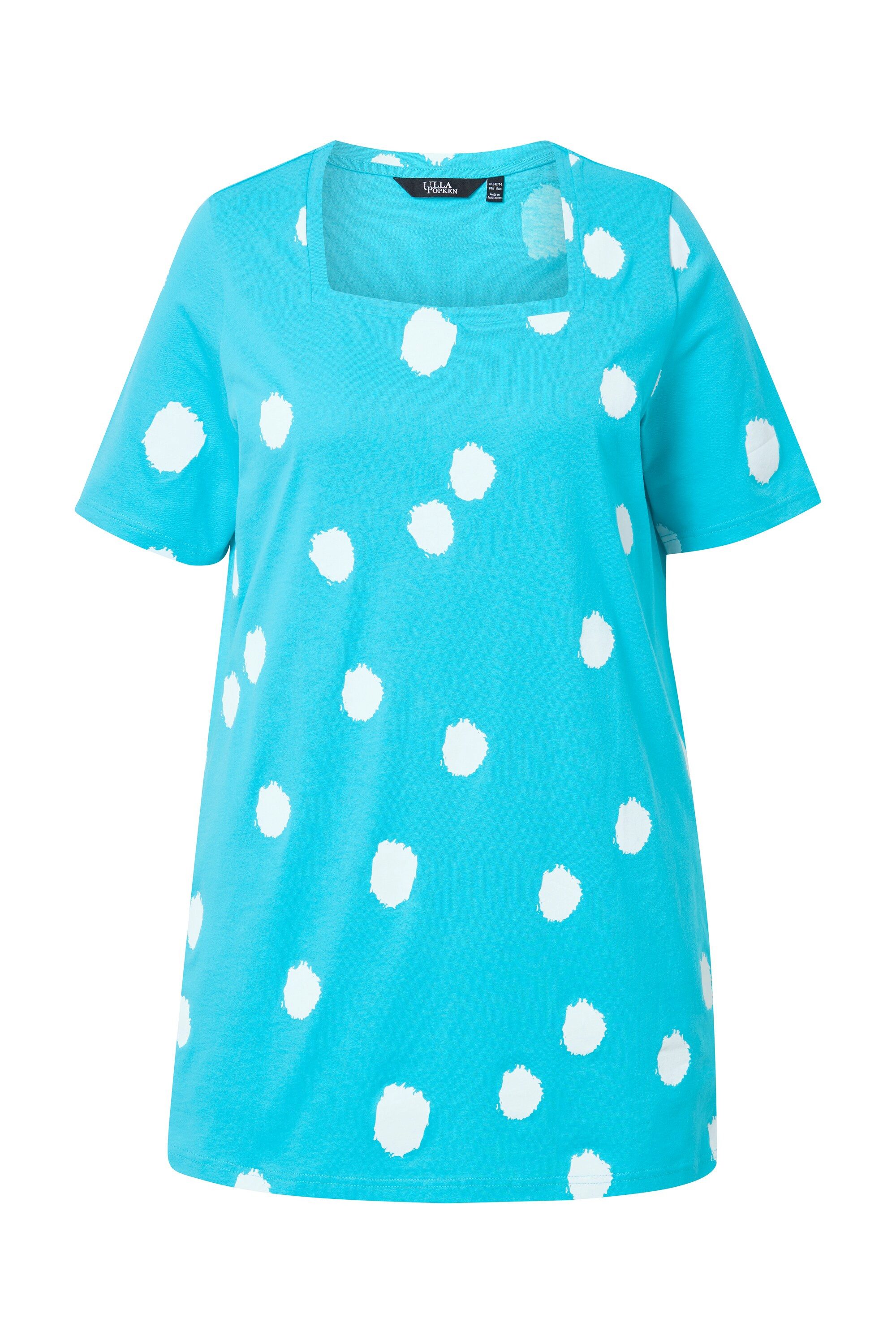 Ulla Popken T-Shirt Longshirt Punkte A-Linie günstig online kaufen