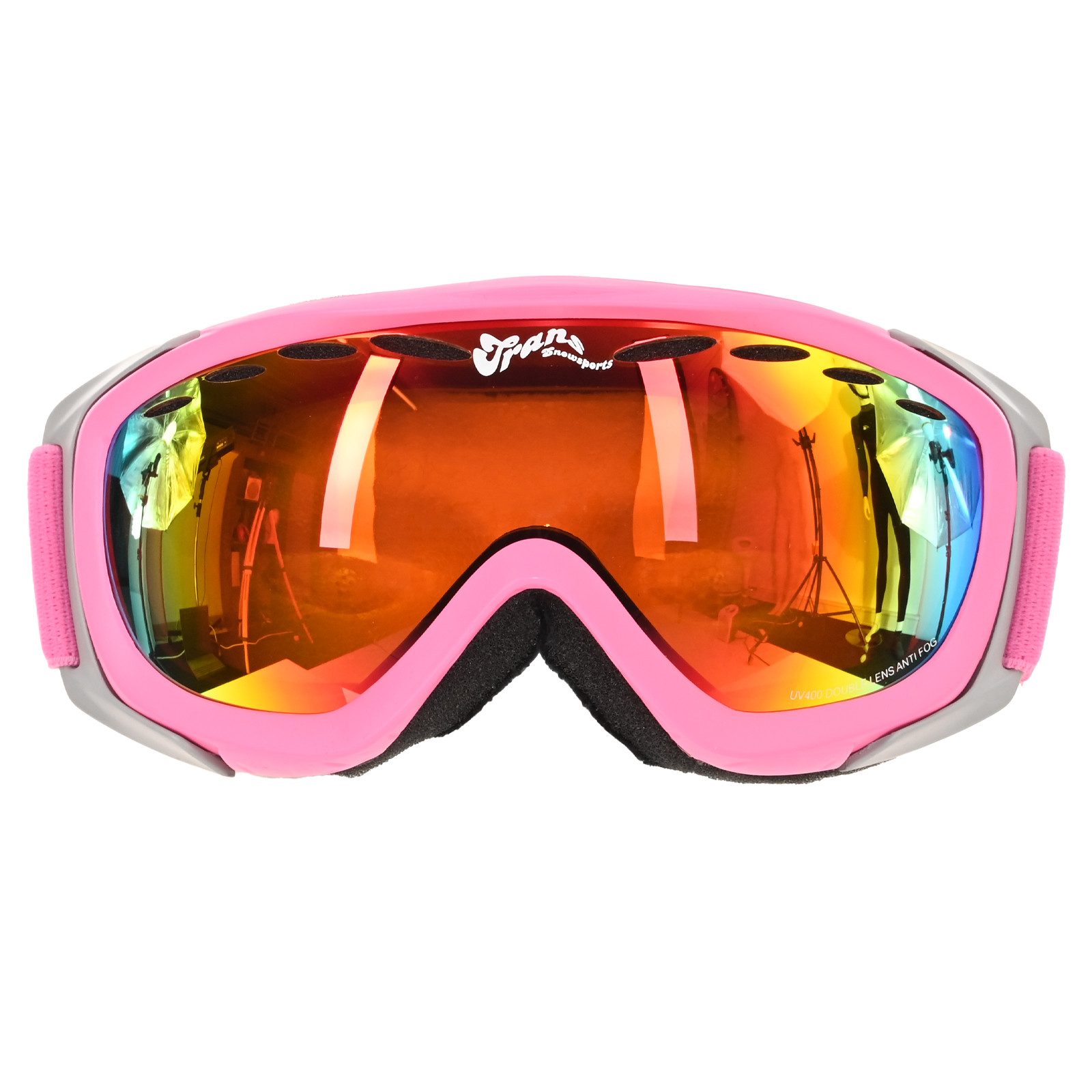 F2 Snowboardbrille Trans Damen Snowboard Brille Team Girl Sondermodell One Size Pink