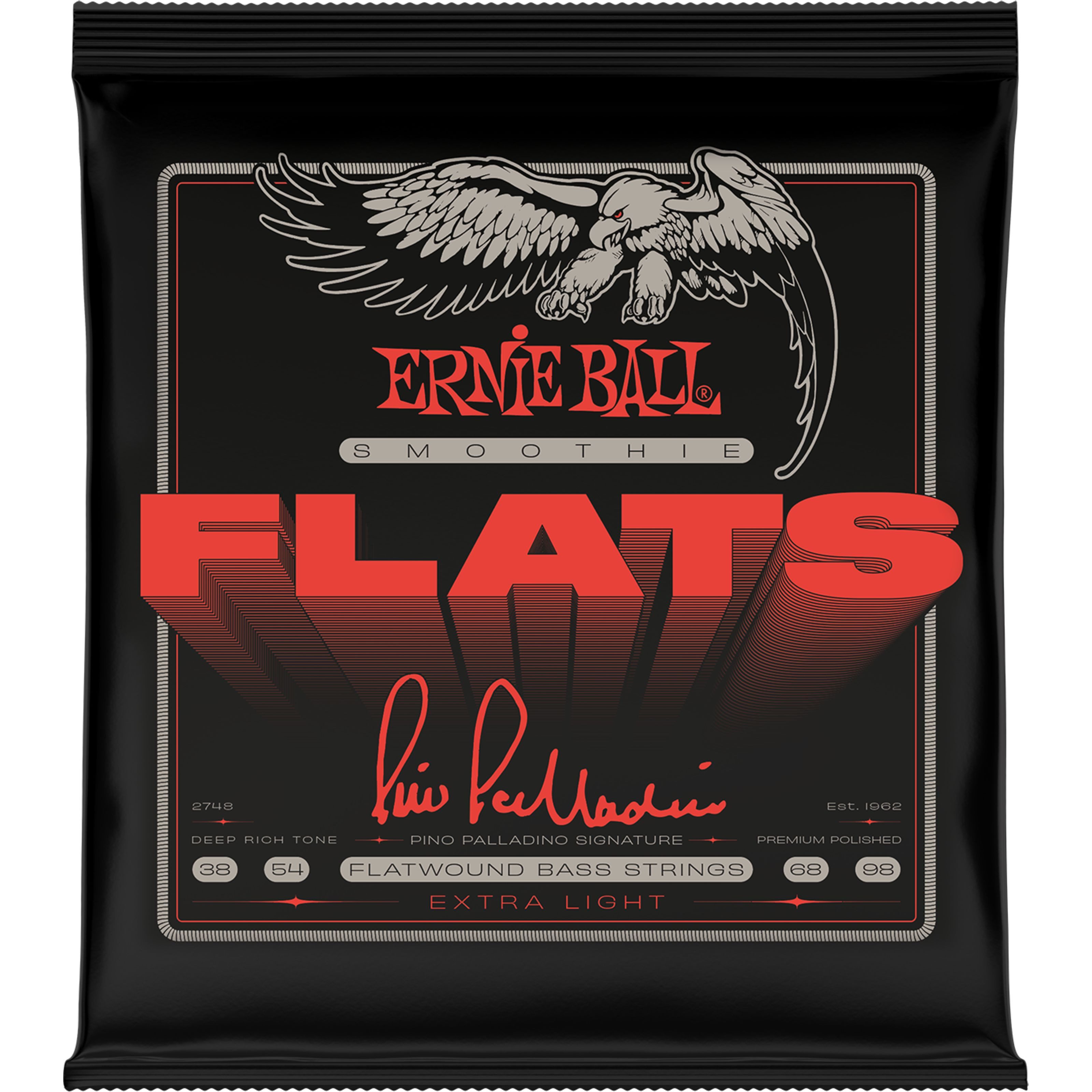 Ernie Ball Струны, EB2748 38-98 Pino Palladino Smoothie Flats - Струныsatz für 4-Saiter