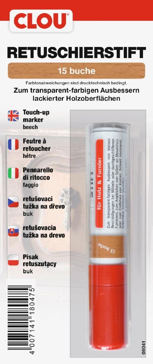 Holzlack Clou Retuschierstift buche