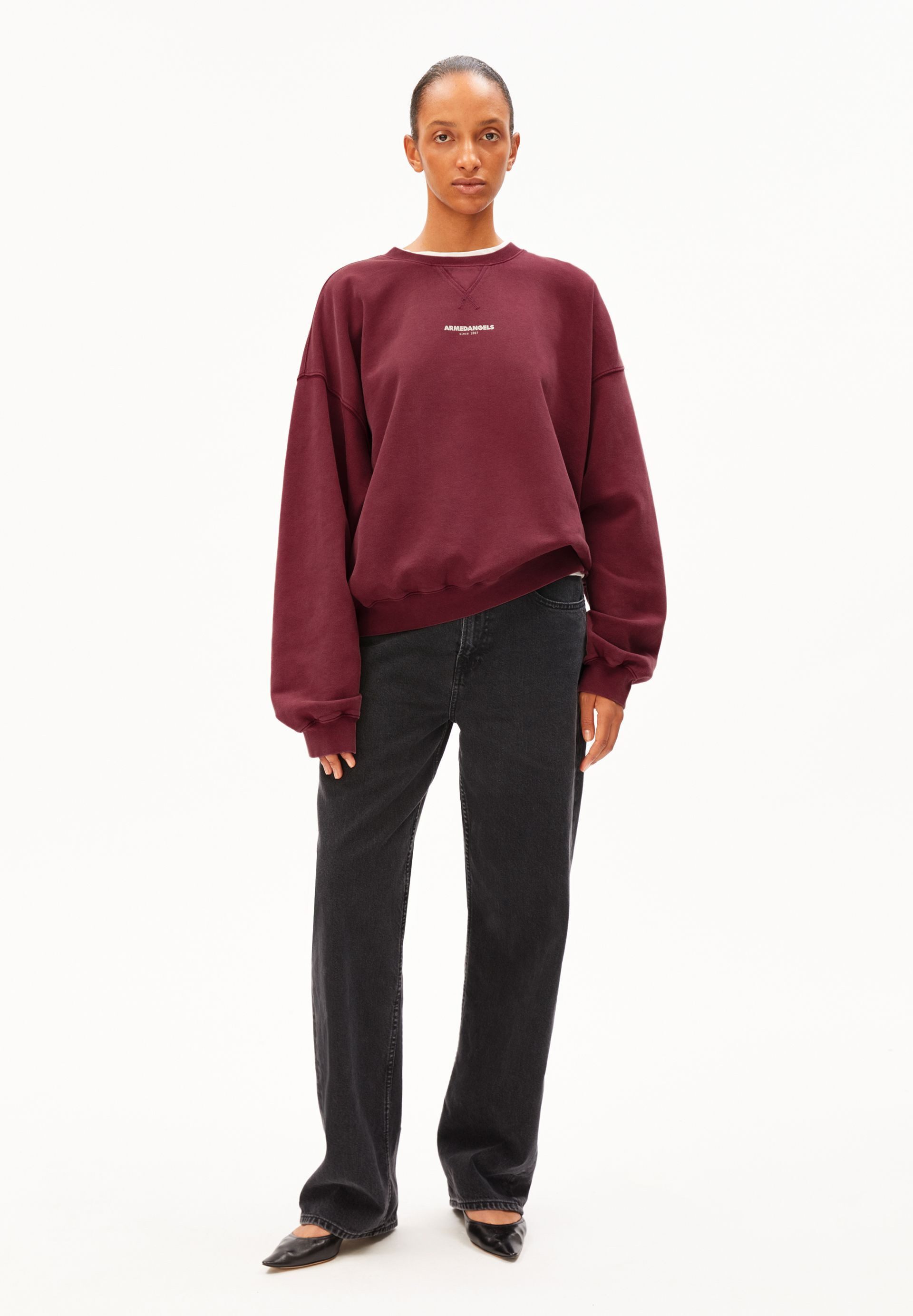 Armedangels Sweatshirt GMT DYE CREWNECK Sweatshirt aus Bio-Baumwolle Oversized Fit – Bild 2 von 5