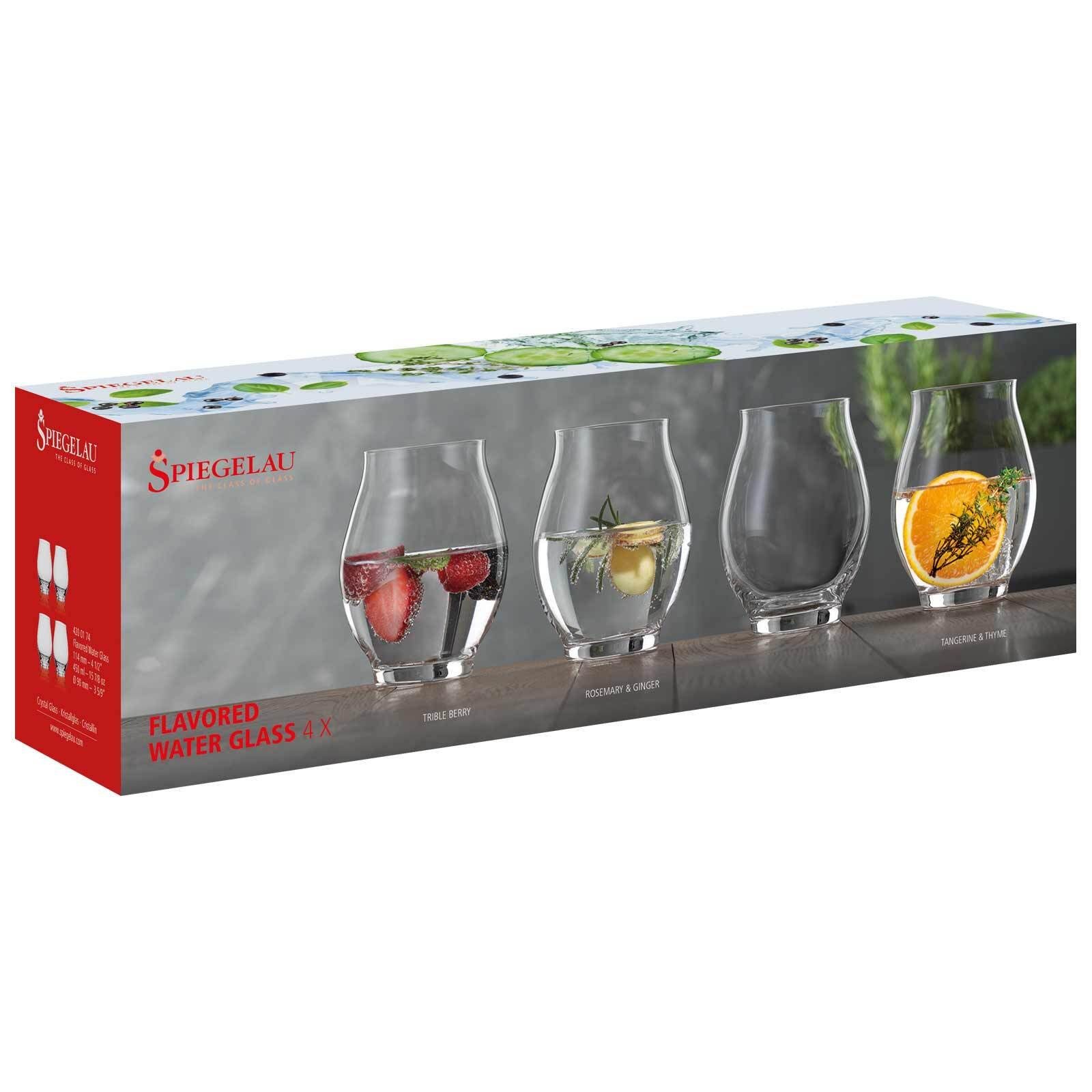 SPIEGELAU Glas Special Glasses Flavored Water Gläser 450 ml, 4-tlg., Glas