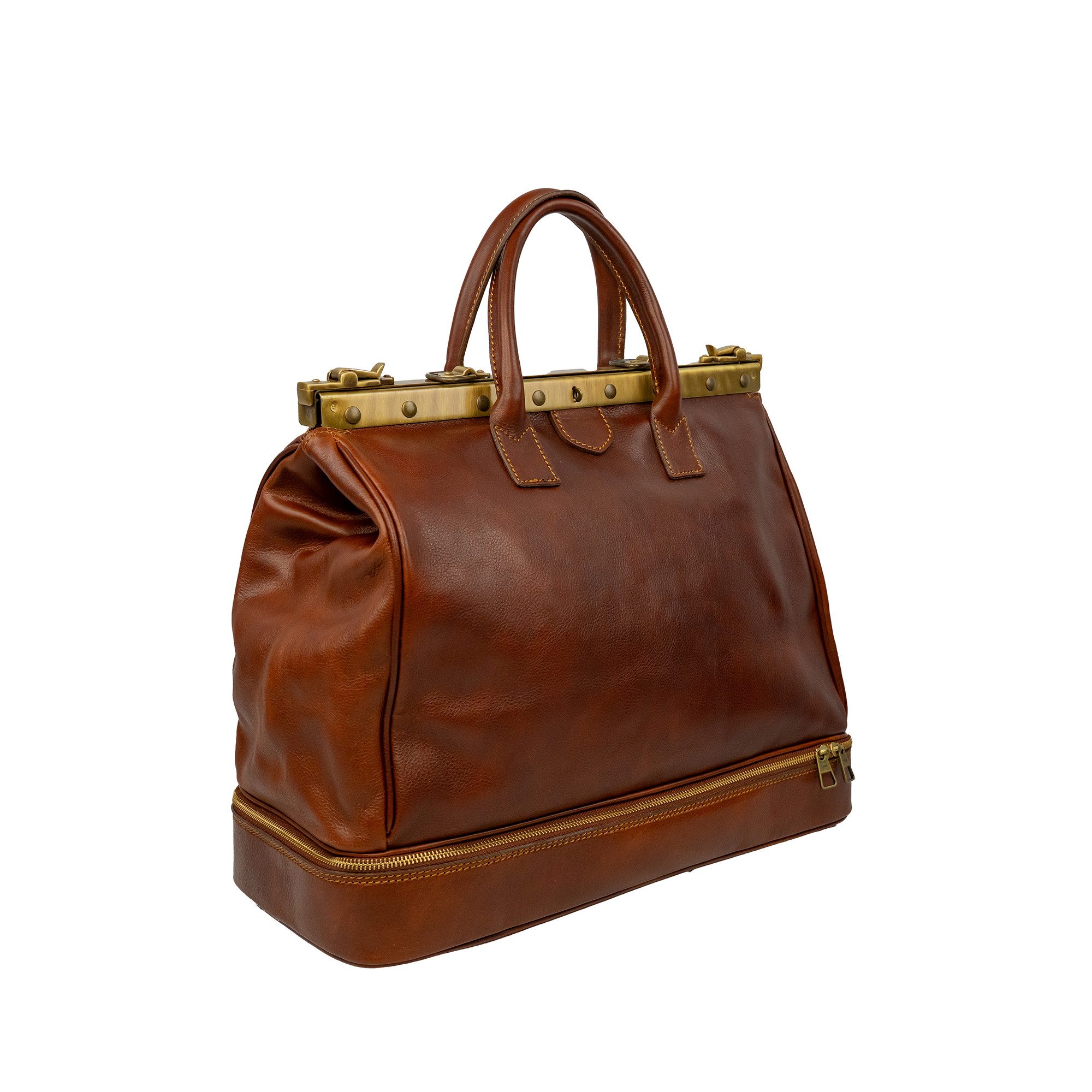 bupell Arzttasche Samuele, Hebammentasche Doktortasche aus pflanzlich gegerbtem Leder