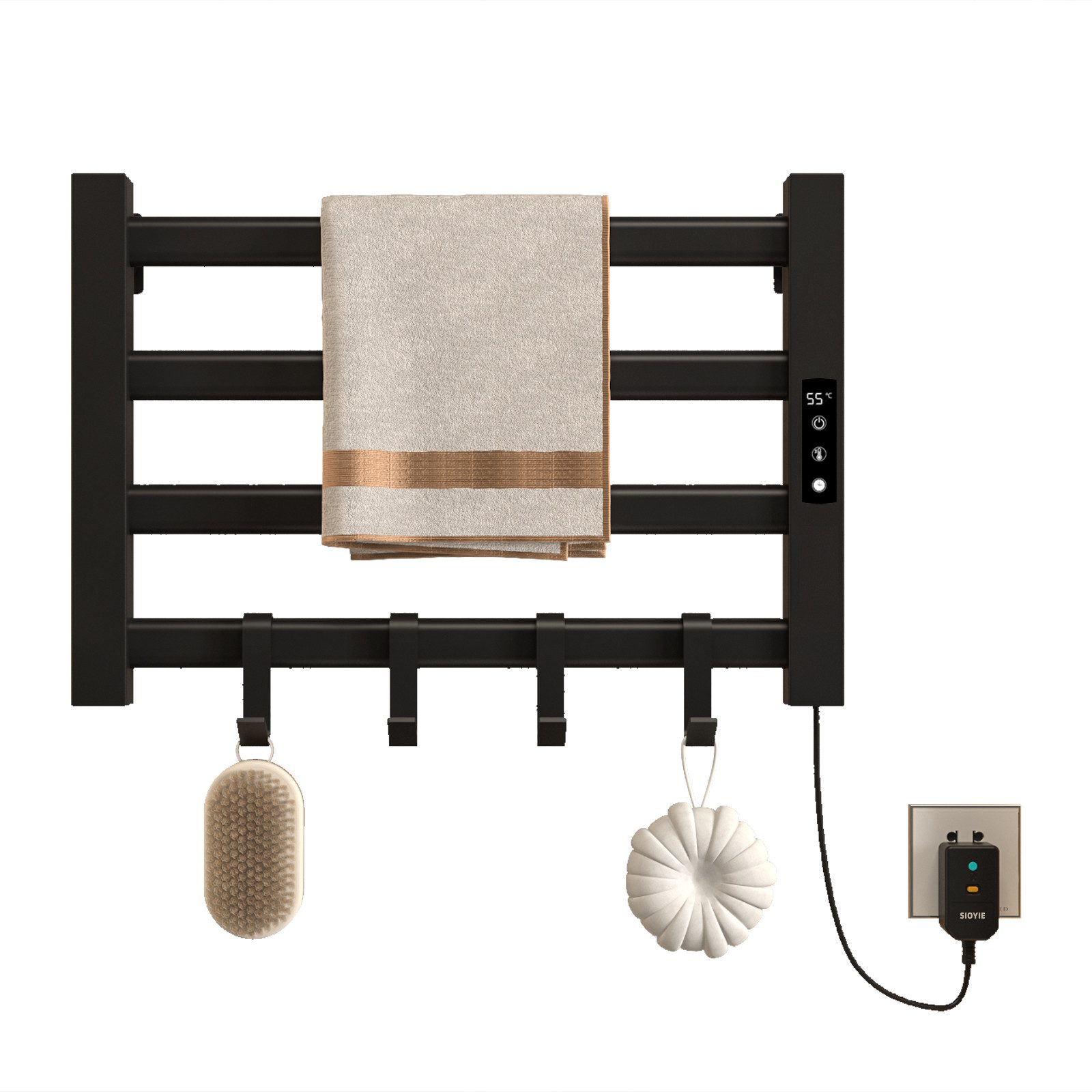 Oihpaw Elektrischer Badheizkörper Klein, Elektrischer Handtuchheizkörper 30 günstig online kaufen