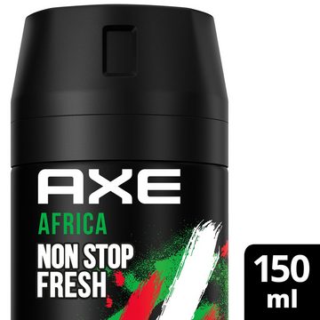 axe Deo-Set Bodyspray Africa 6x 150ml Deospray Deodorant Männerdeo ohne Aluminium