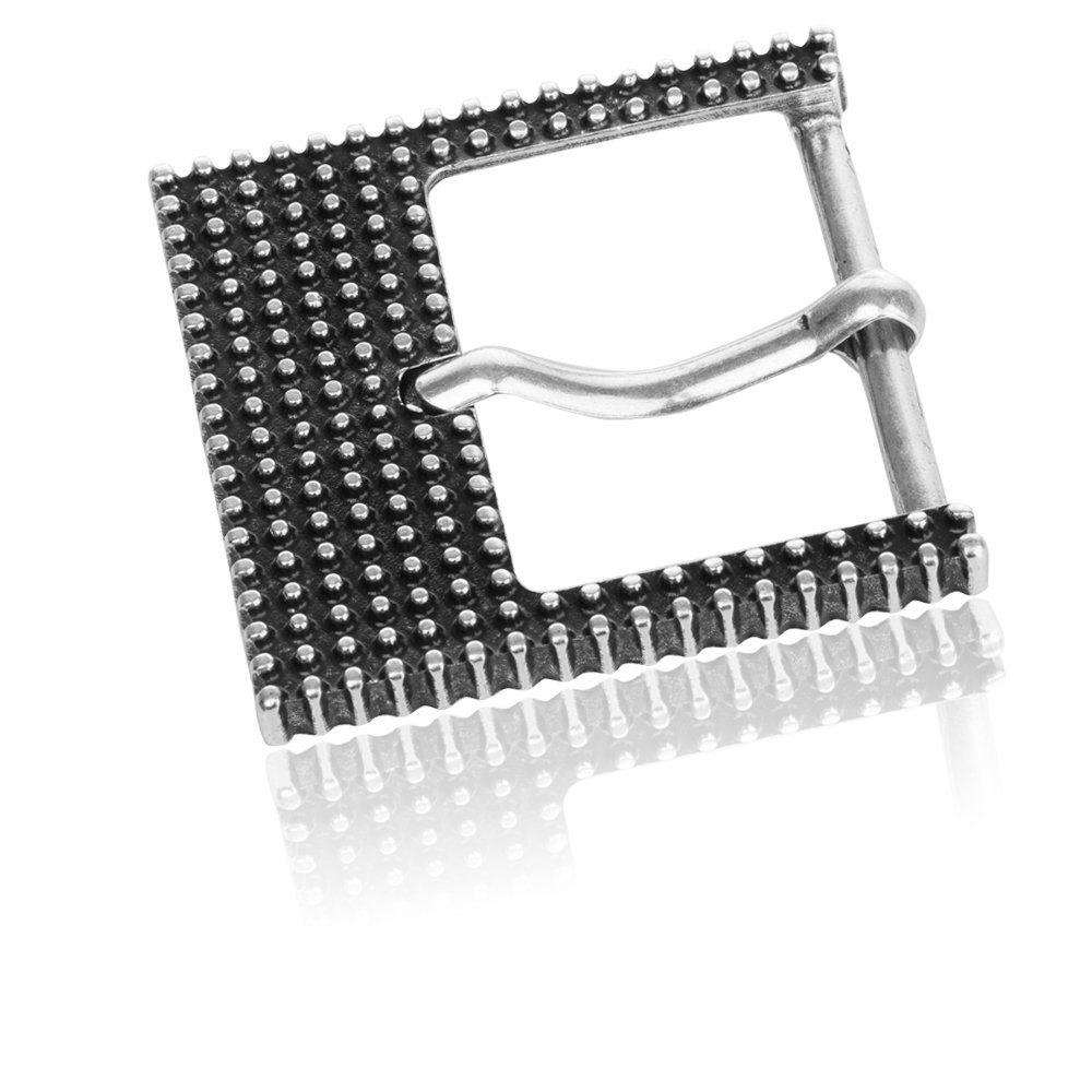 Gürtelschnalle 40mm Zamak Silber - Buckle Point - 334807520020