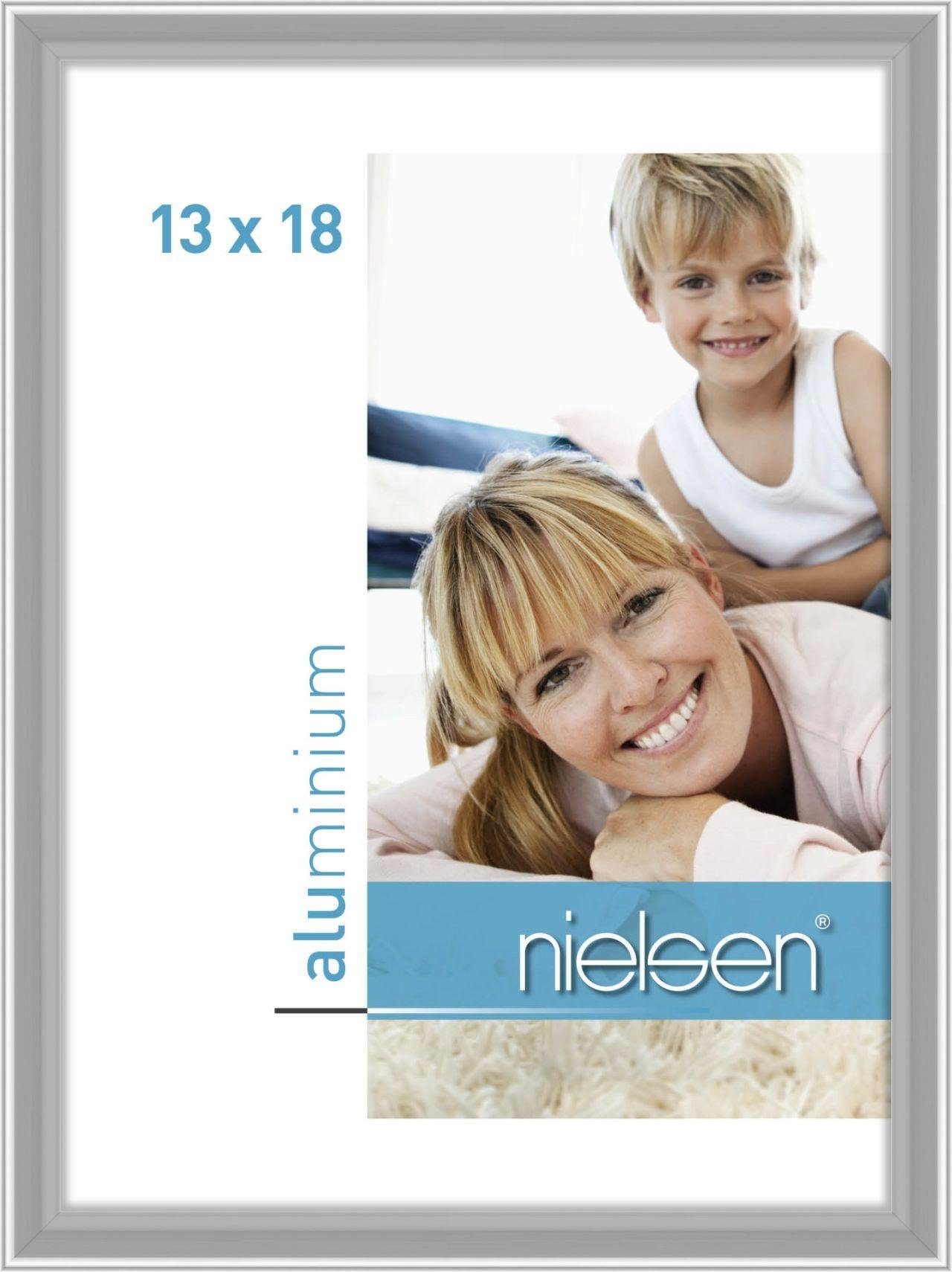 nielsen Bilderrahmen 33203 Alurahmen Classic Silber 13x18cm