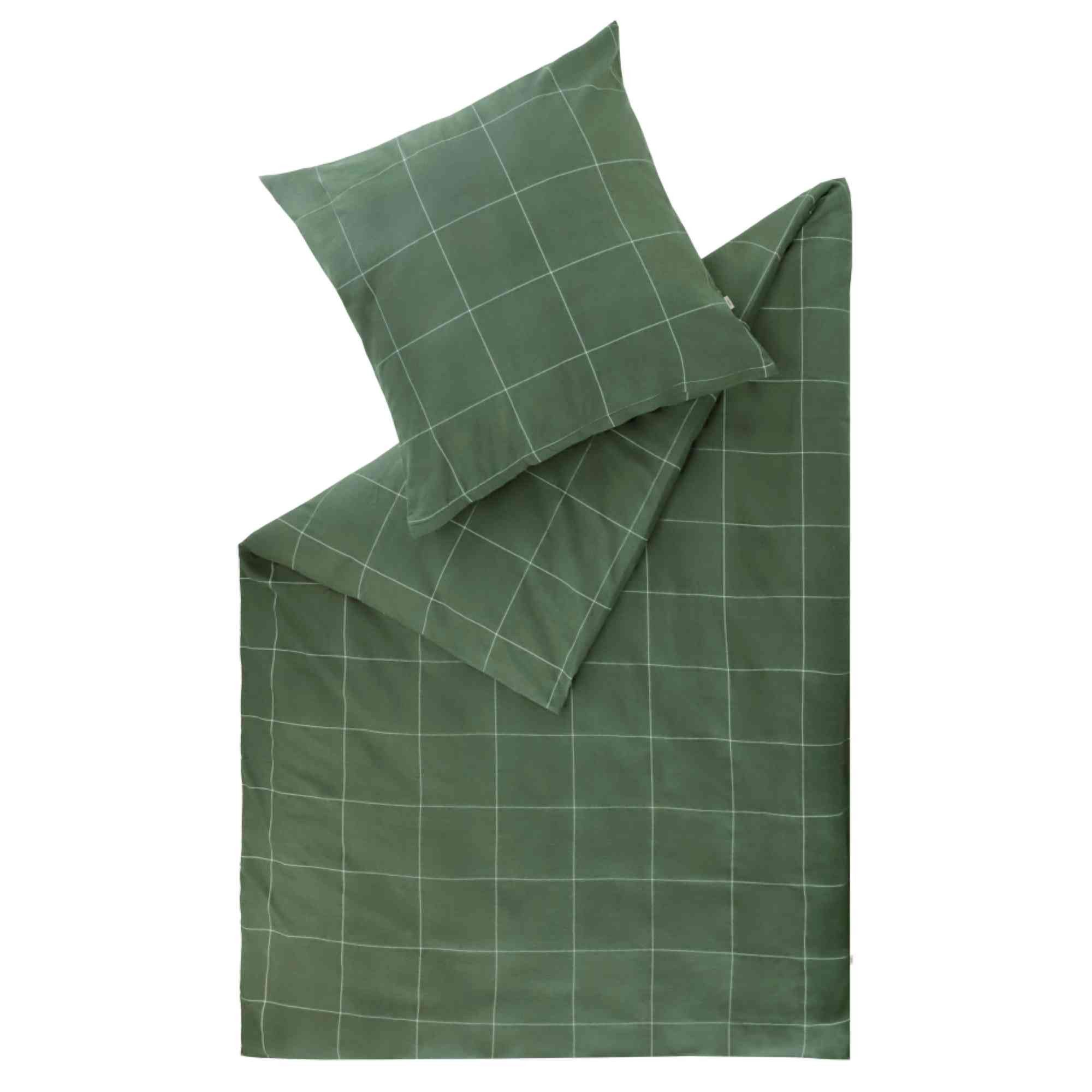 Esprit Постельное белье CHECK Flanell Постельное белье, Baumwolle, 1 teilig, 200 x 200 cm in Grün