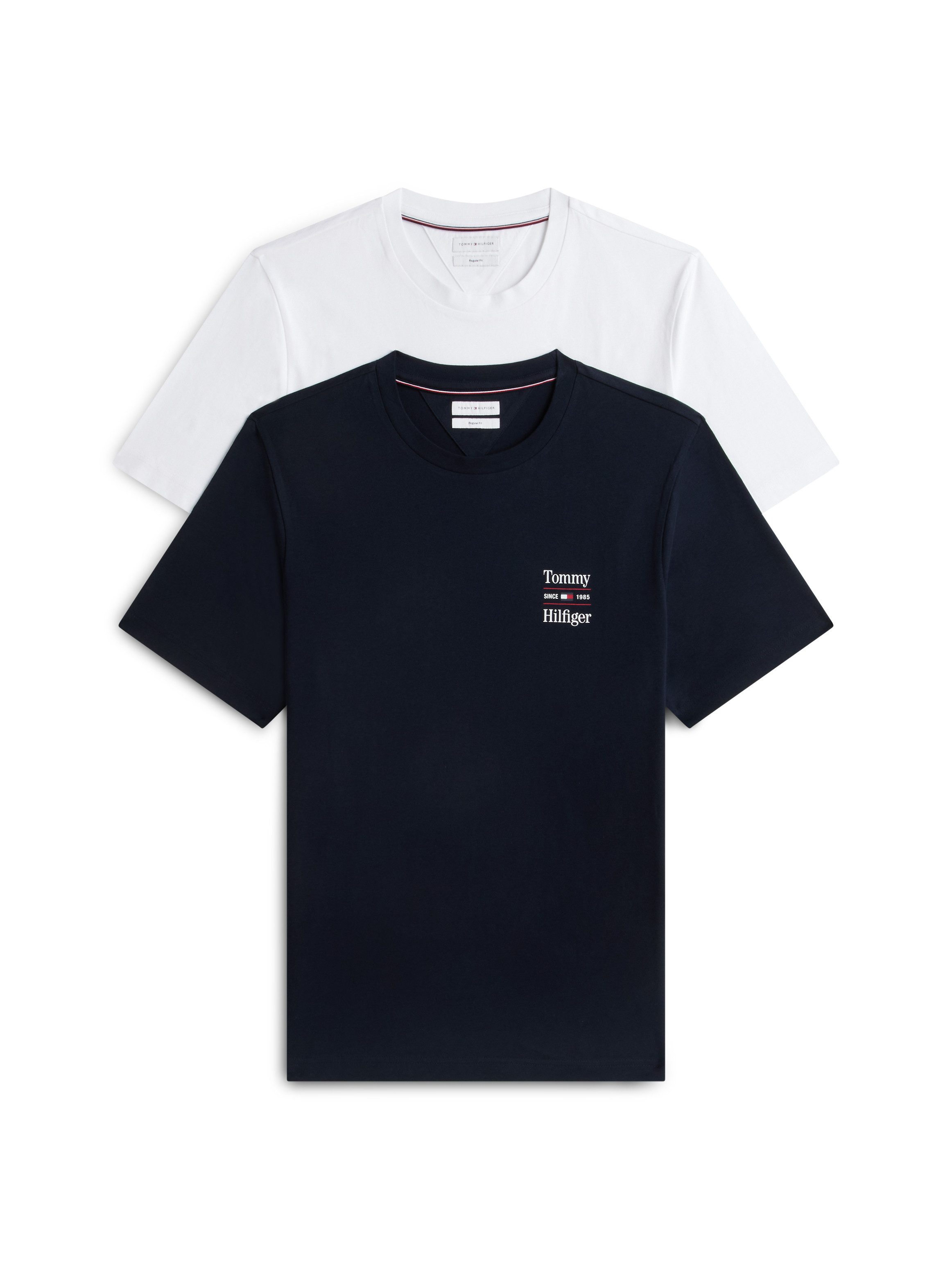 Tommy Hilfiger T-Shirt 2 PACK CHEST GRAPHIC REG TEES (2-tlg)