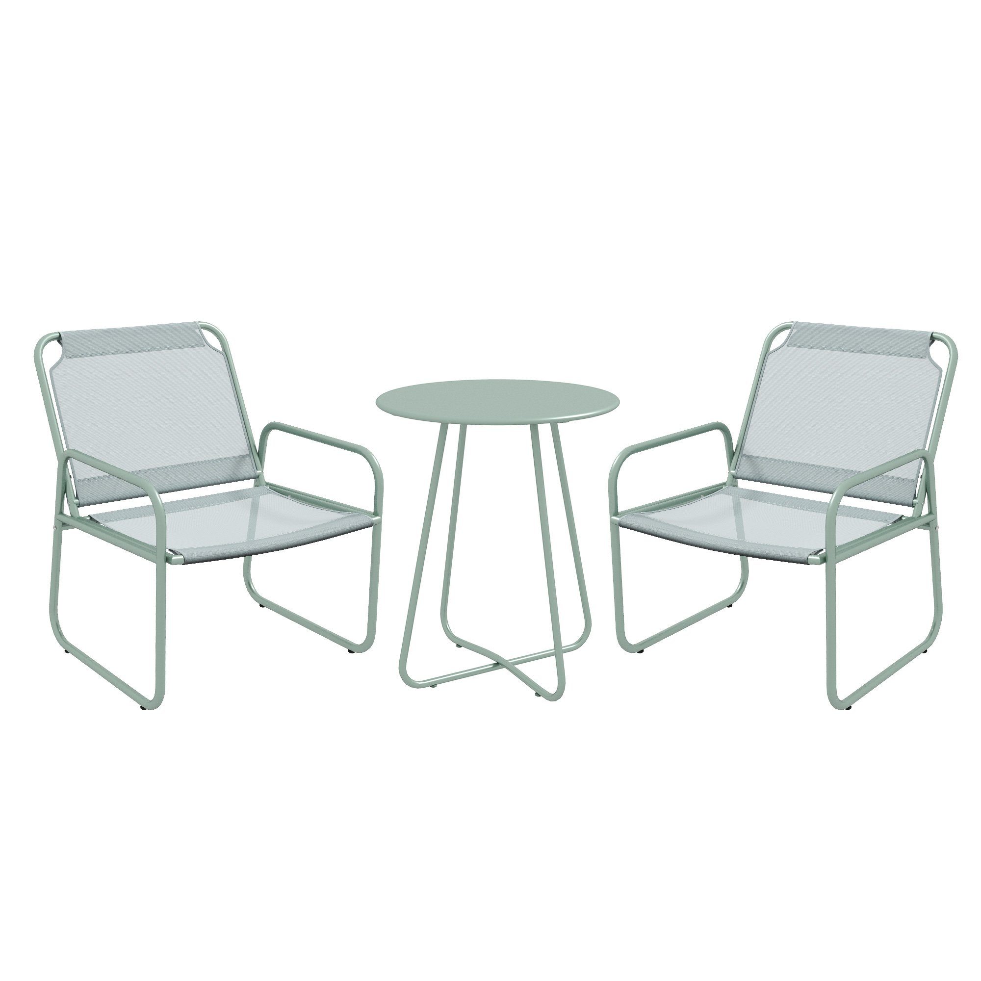 Outsunny Balkonset 3tlg. Bistro-Set, Balkonmöbel-Set inkl. günstig online kaufen