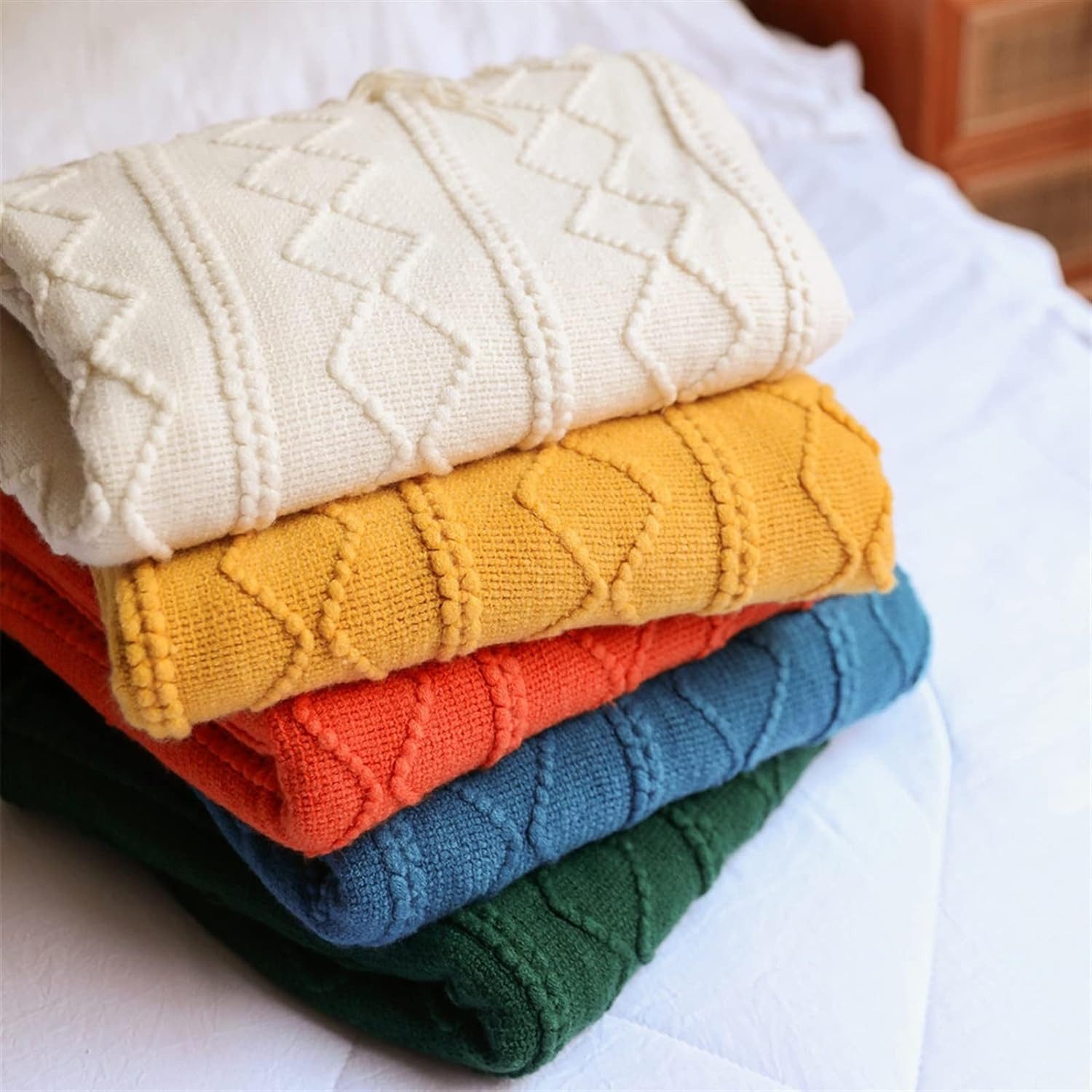 Wohndecke Sofadecke Bezug Verdickte Decke Gestrickte günstig online kaufen