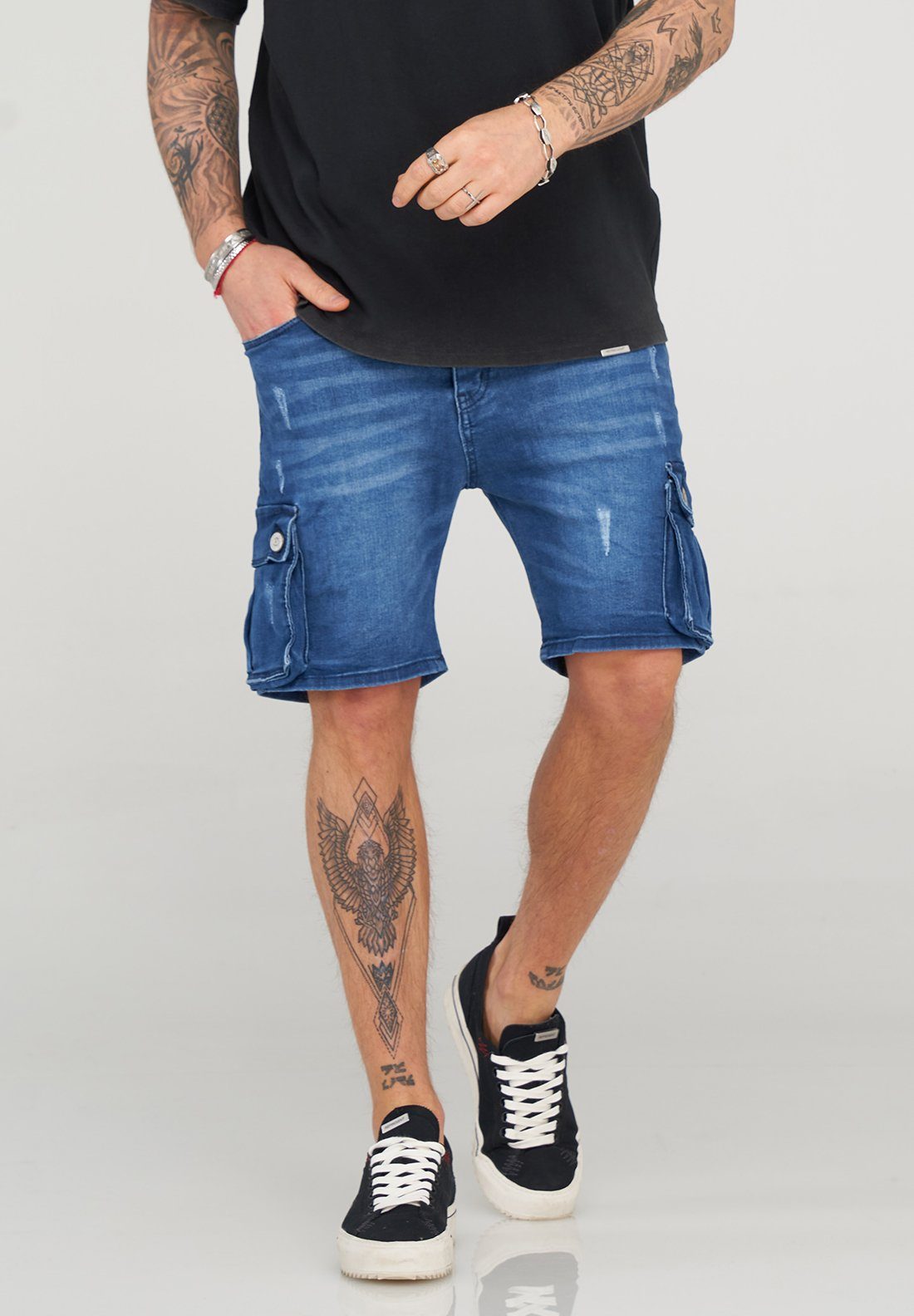 mit SOULSTAR Jeansshorts MJSMATAY Cargotaschen