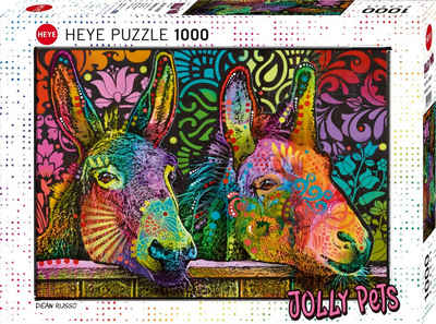 HEYE Puzzle Donkey Love/ Jolly Pets, 1000 Puzzleteile, Made in Germany