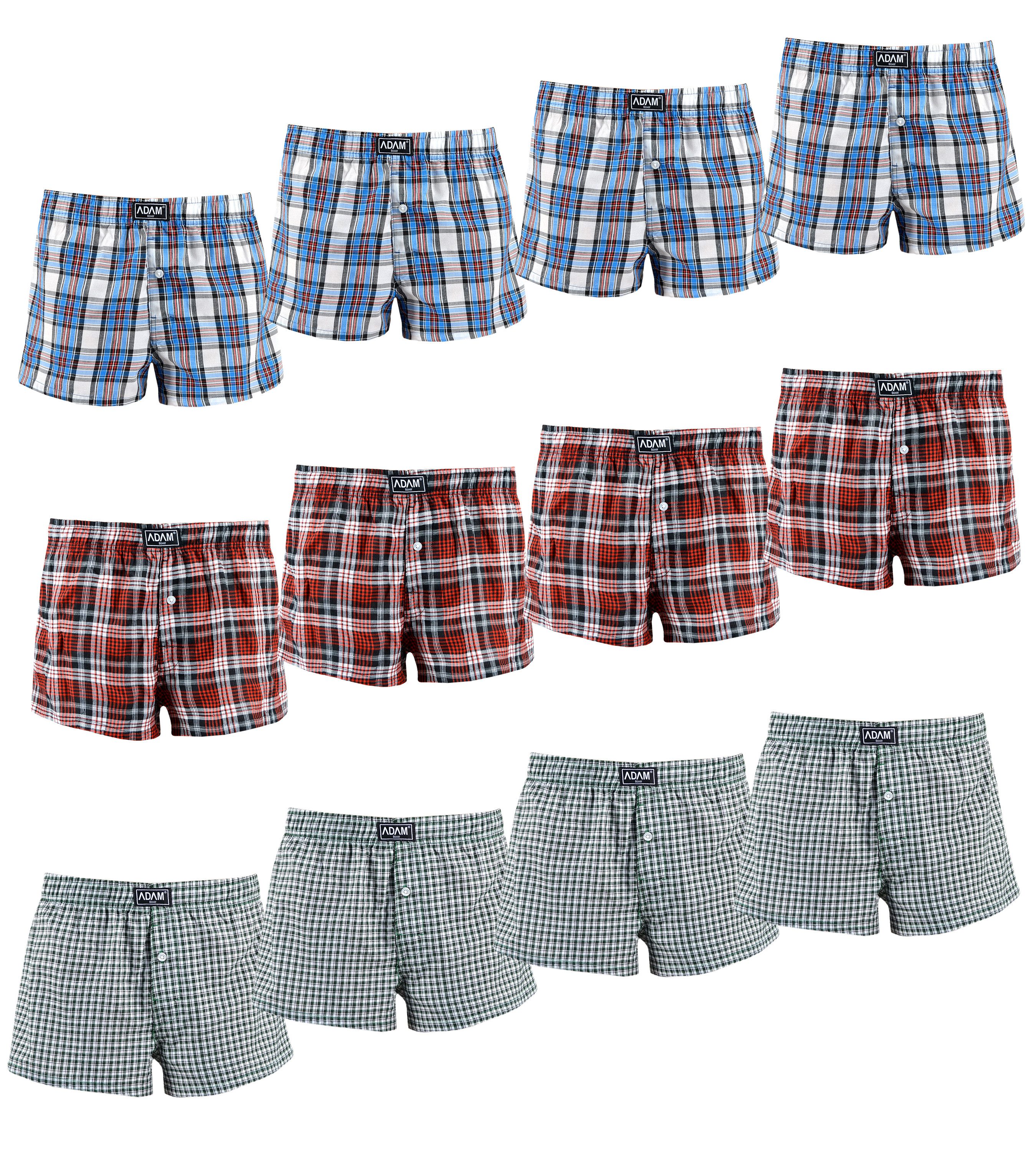 Webboxer Gewebte Boxershorts American Unterhosen Herren Boxershorts Kariert