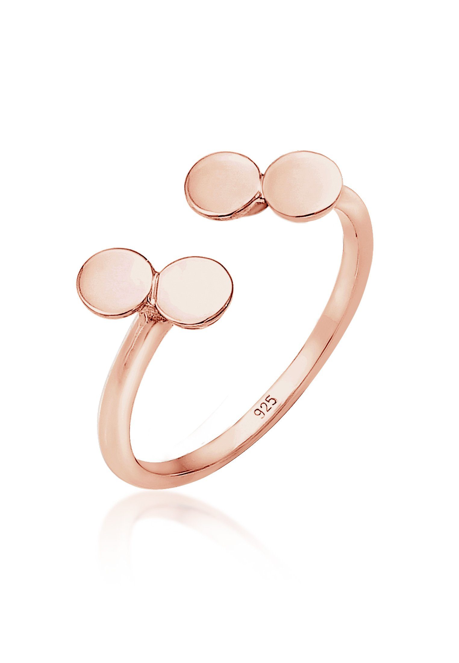 Elli Fingerring Kreis PLättchen Look Offen günstig online kaufen